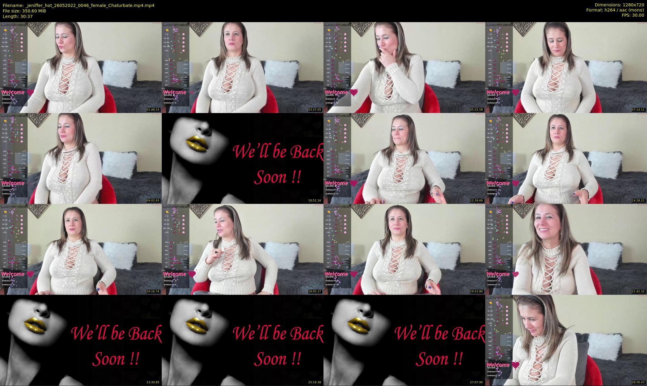 _jeniffer_hot — 31 minute Chaturbate female cam show recording, 720p, May 26, 2022