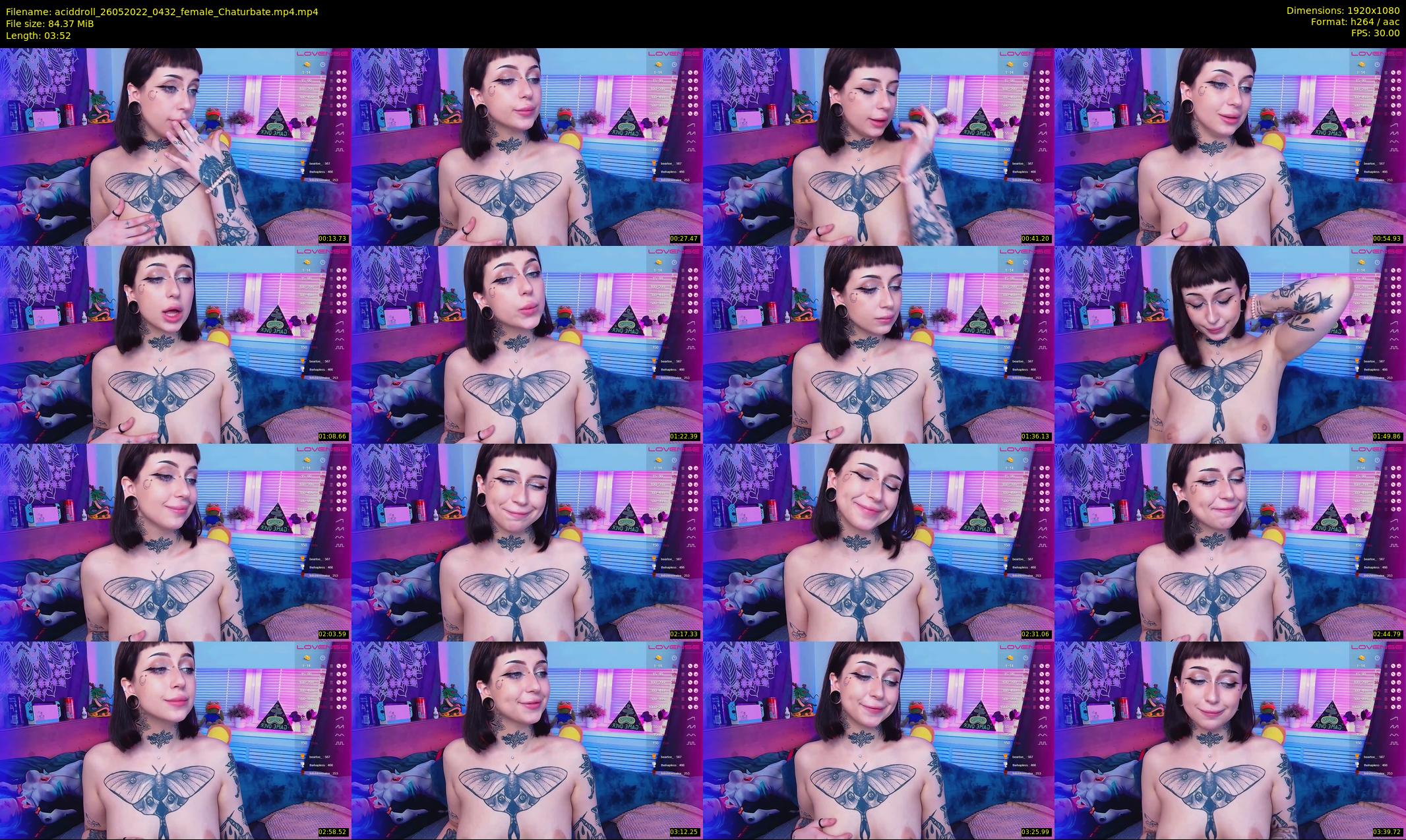aciddroll — 4 minute Chaturbate female cam show recording, 1080p, May 26, 2022