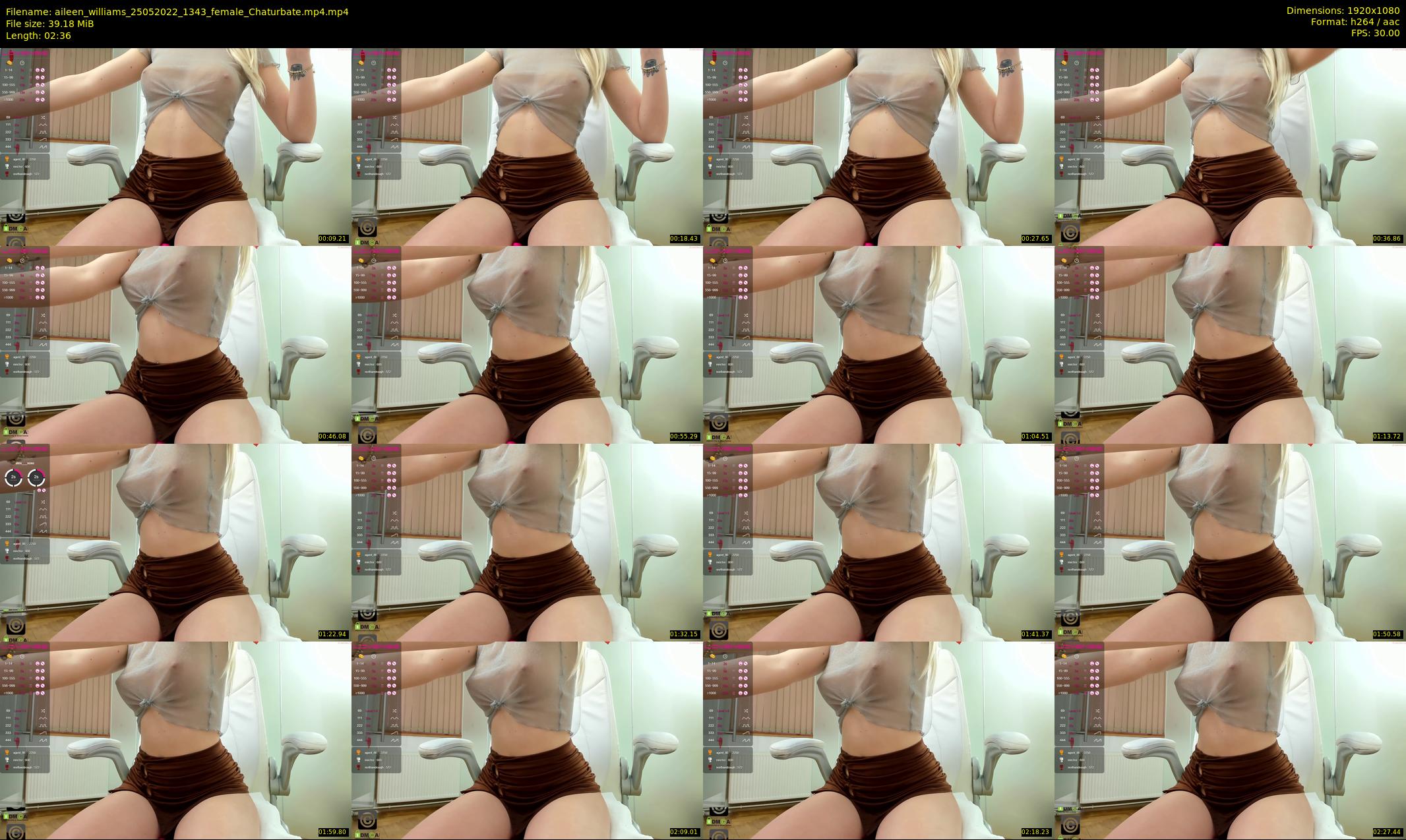 aileen_williams — 3 minute Chaturbate female cam show recording, 1080p, May 25, 2022
