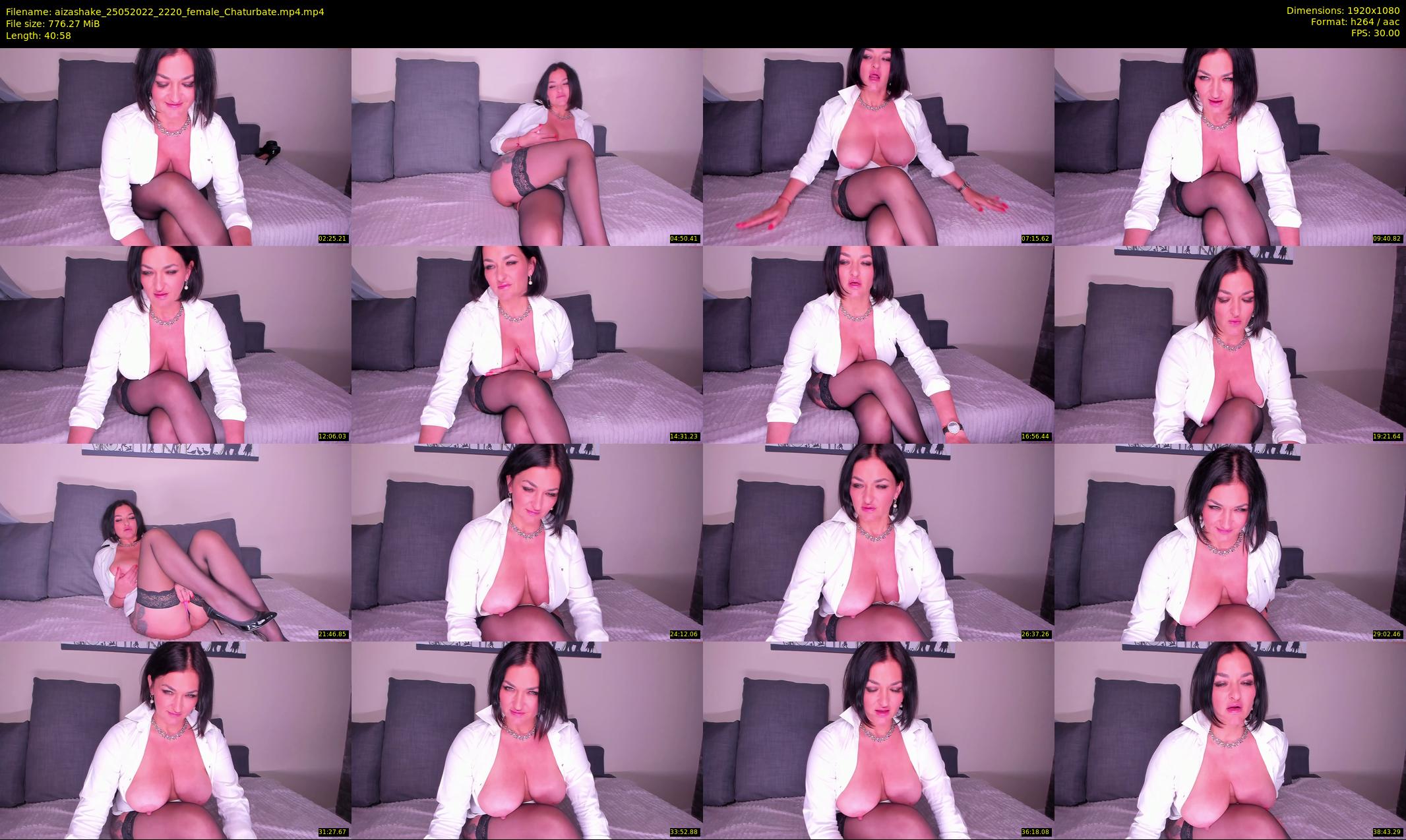 aizashake — 41 minute Chaturbate female cam show recording, 1080p, May 25, 2022