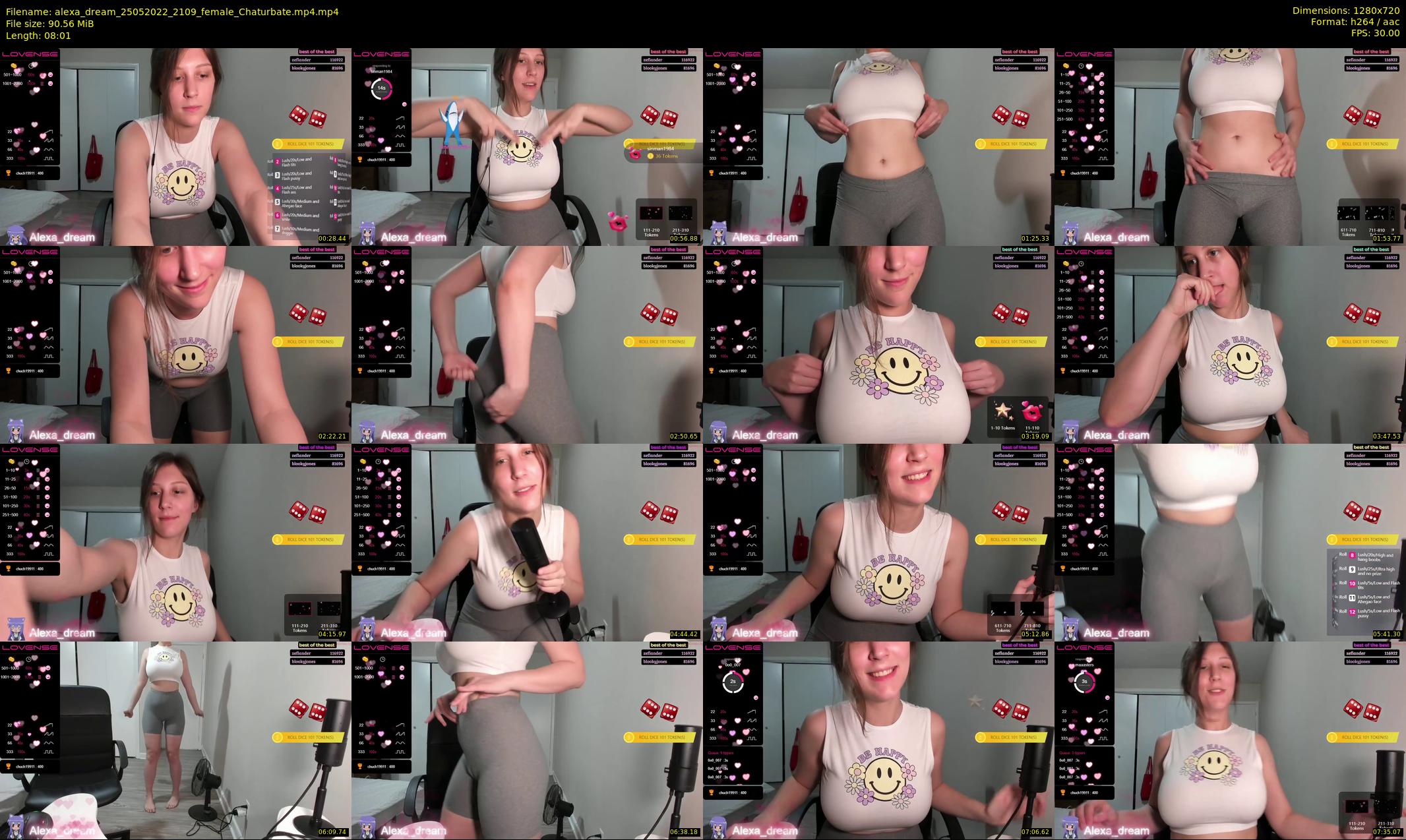 alexa_dream — 9 minute Chaturbate female cam show recording, 720p, May 25, 2022