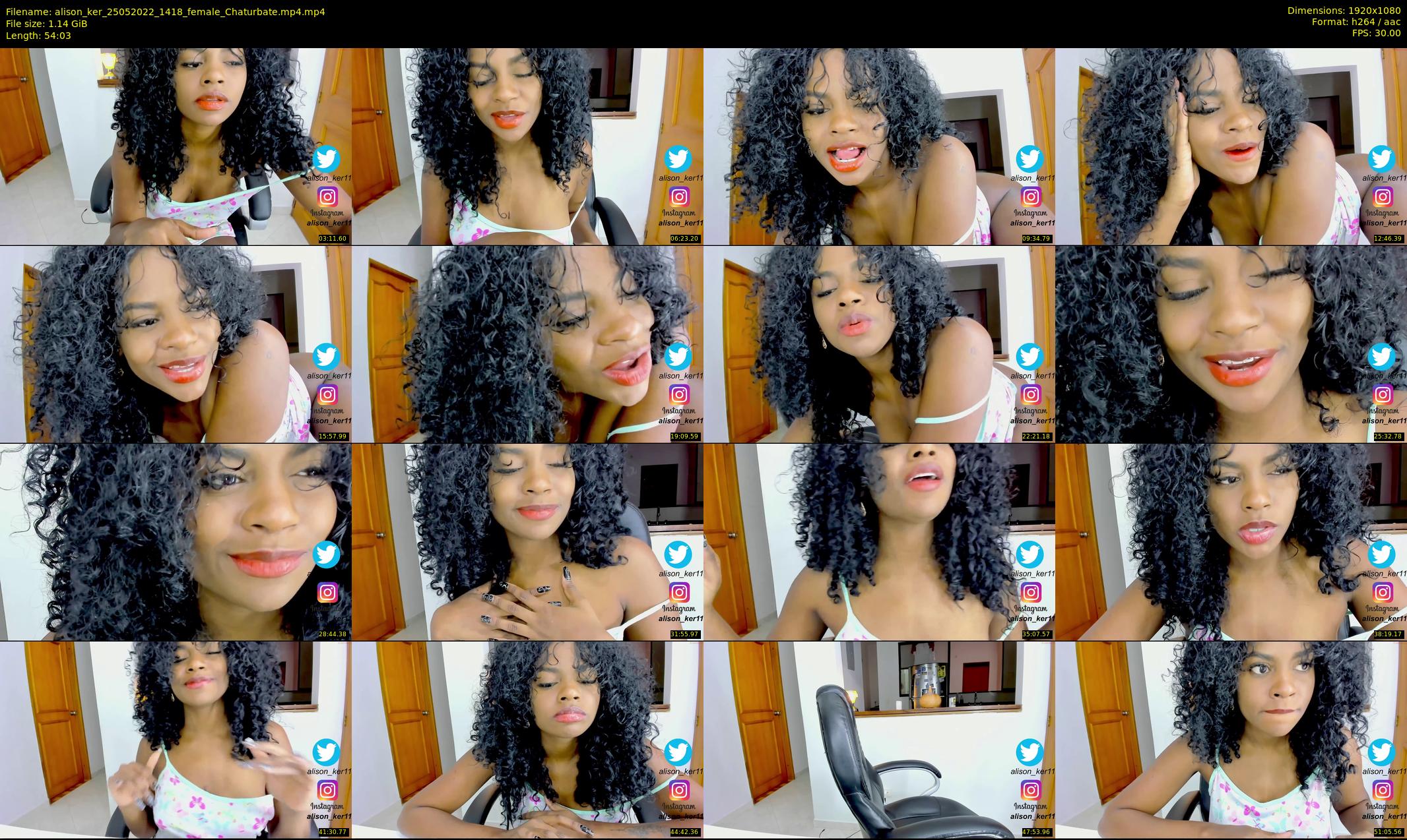 alison_ker — 55 minute Chaturbate female cam show recording, 1080p, May 25, 2022