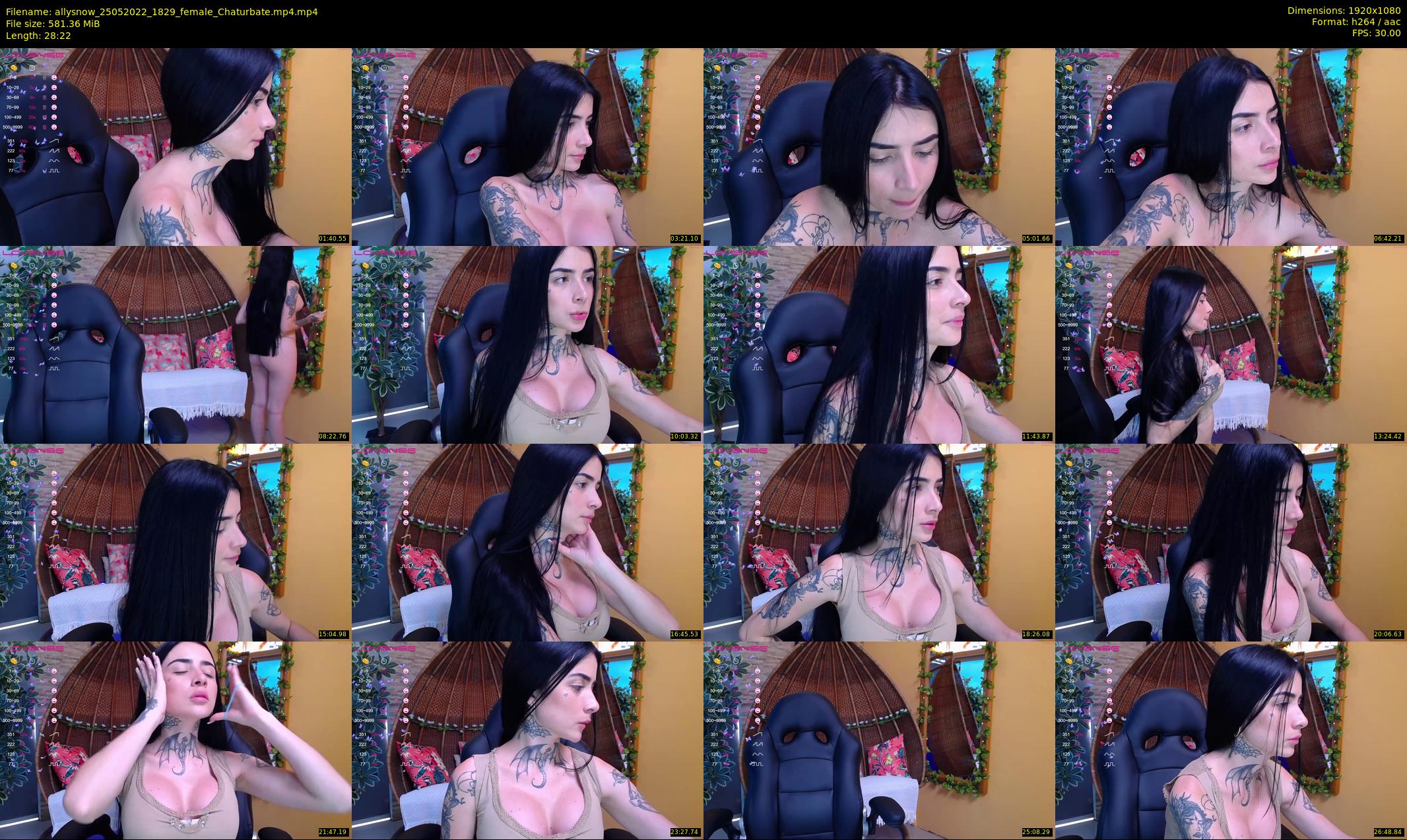 allysnow — 29 minute Chaturbate female cam show recording, 1080p, May 25, 2022