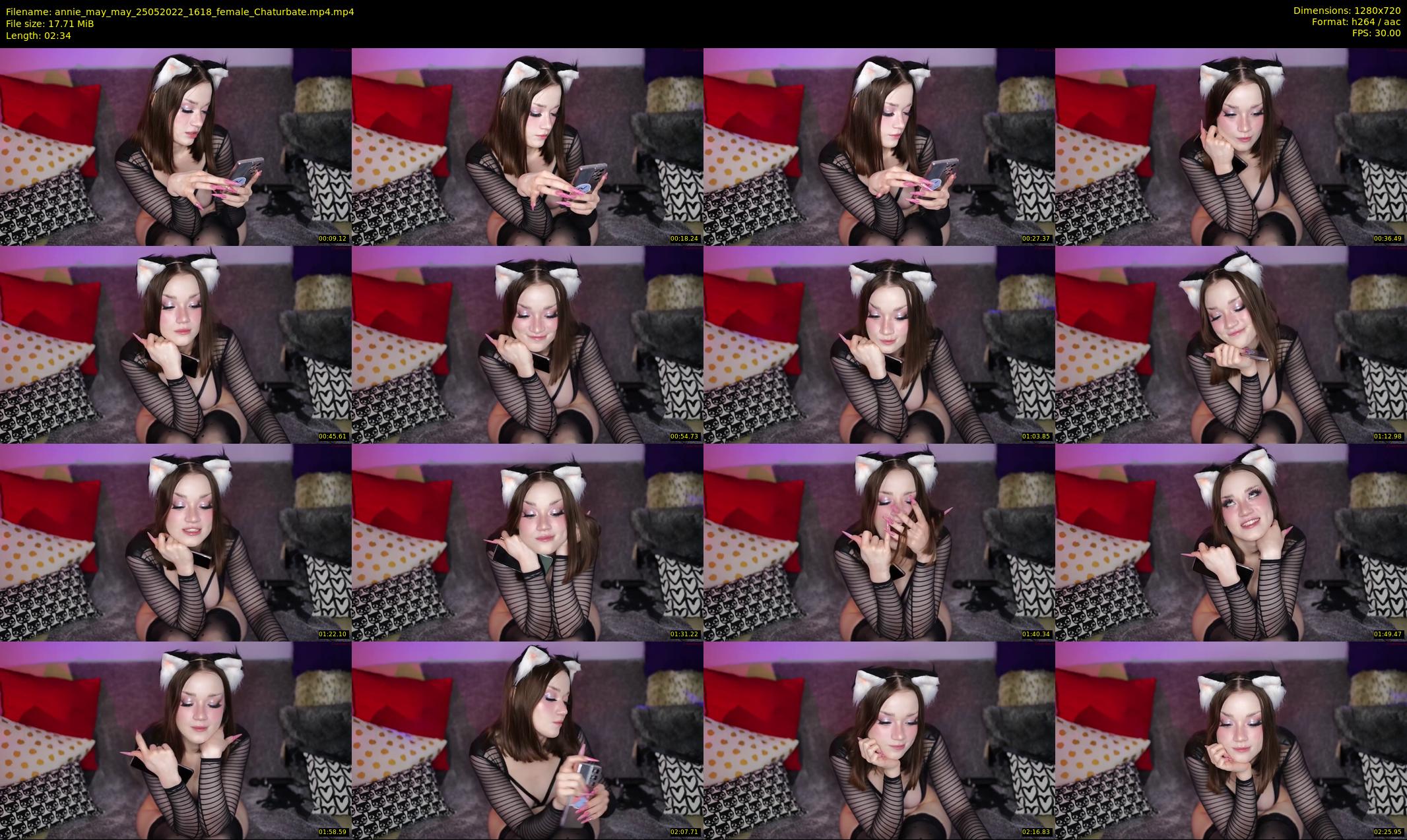 annie_may_may — 3 minute Chaturbate female cam show recording, 720p, May 25, 2022