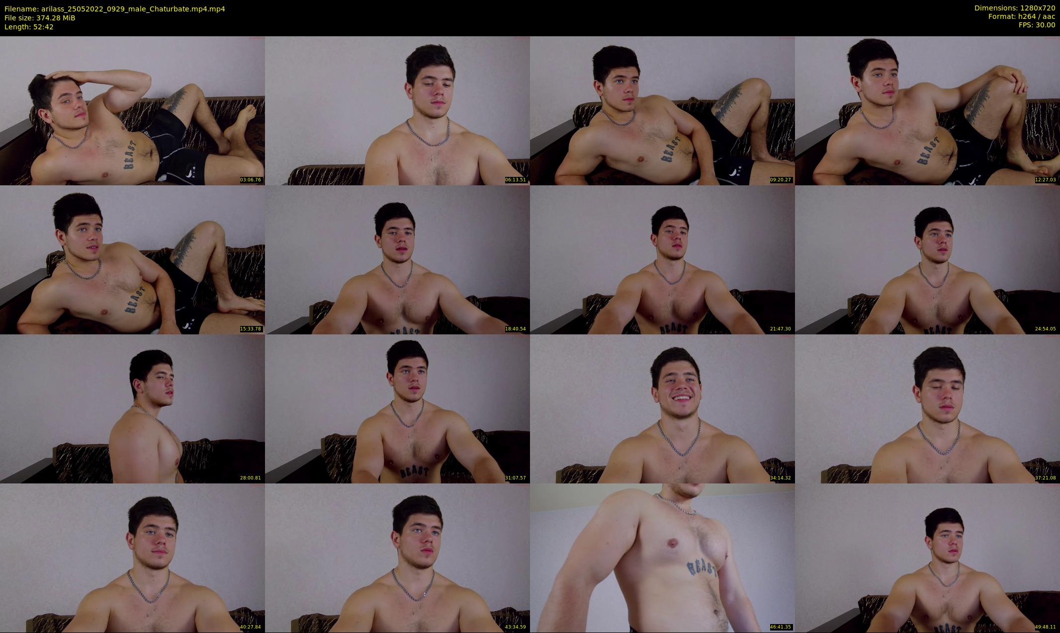 arilass — 53 minute Chaturbate male cam show recording, 720p, May 25, 2022