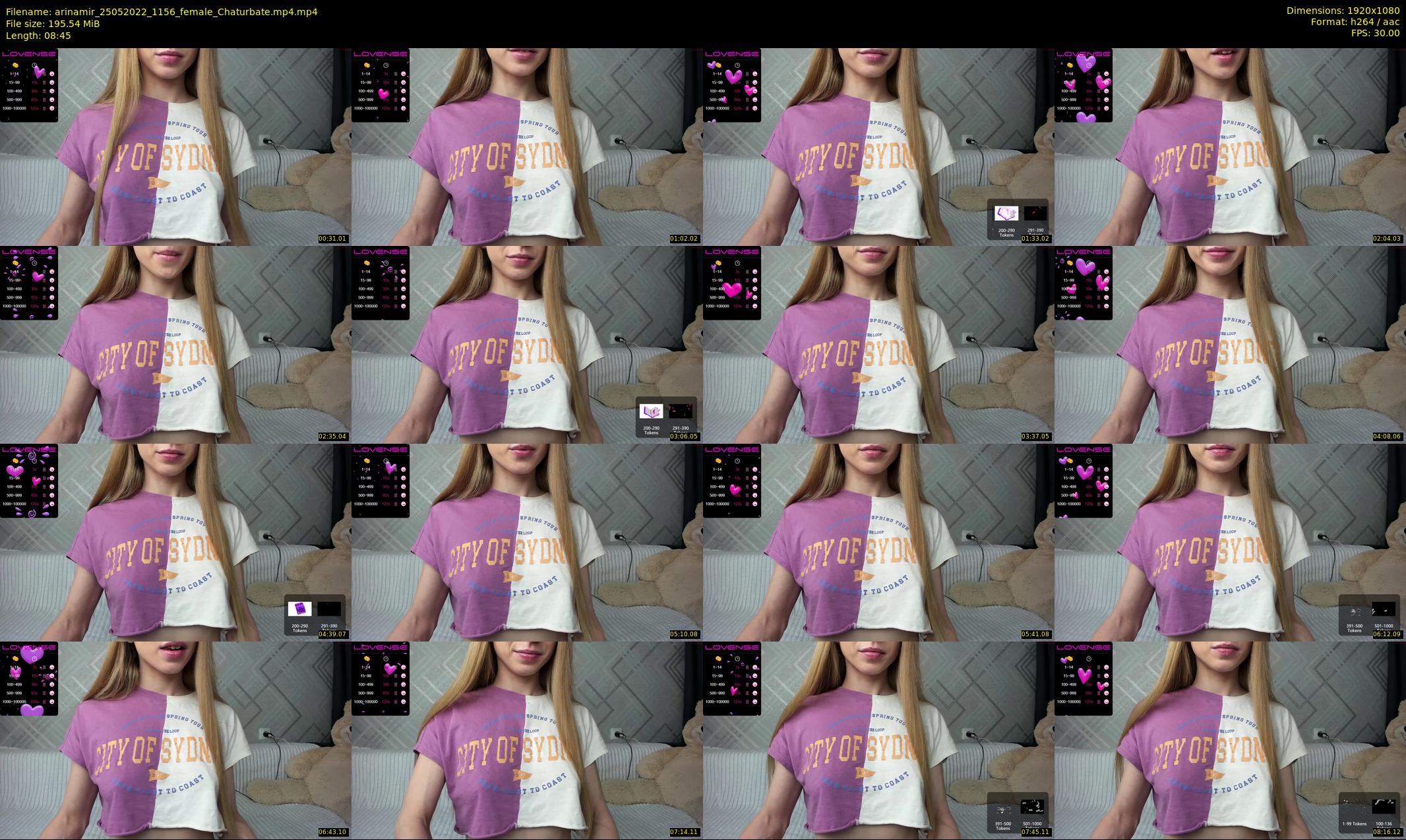 arinamir — 9 minute Chaturbate female cam show recording, 1080p, May 25, 2022