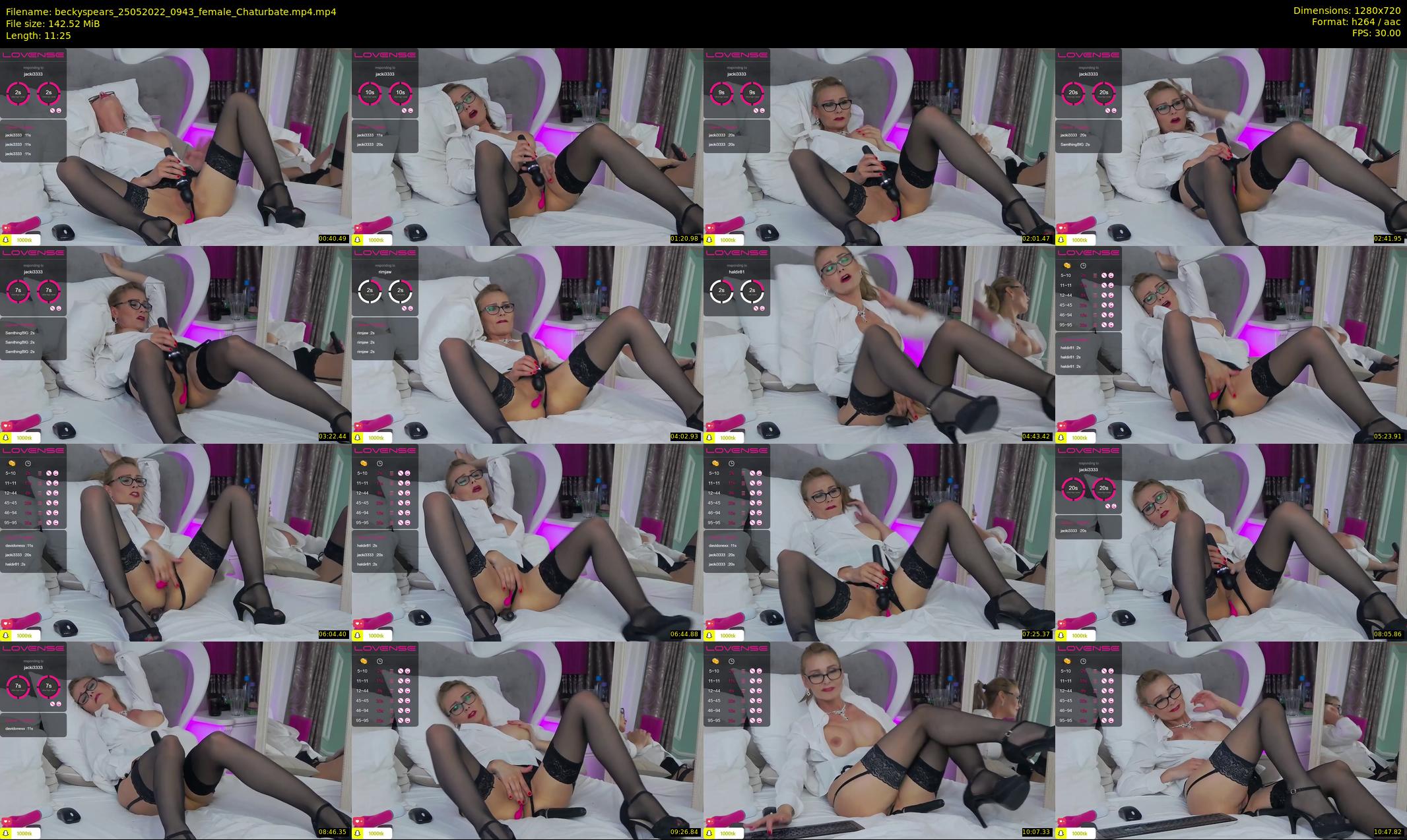 beckyspears — 12 minute Chaturbate female cam show recording, 720p, May 25, 2022