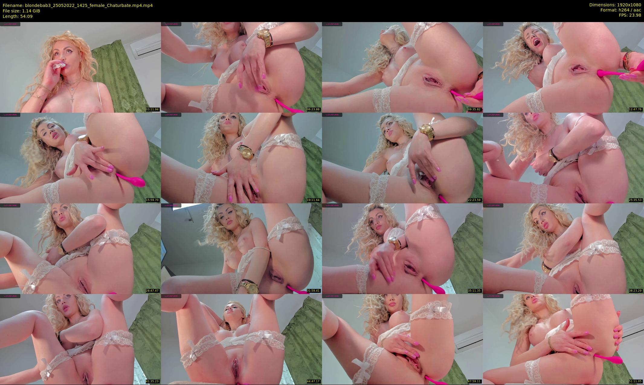 blondebab3 — 55 minute Chaturbate female cam show recording, 1080p, May 25, 2022