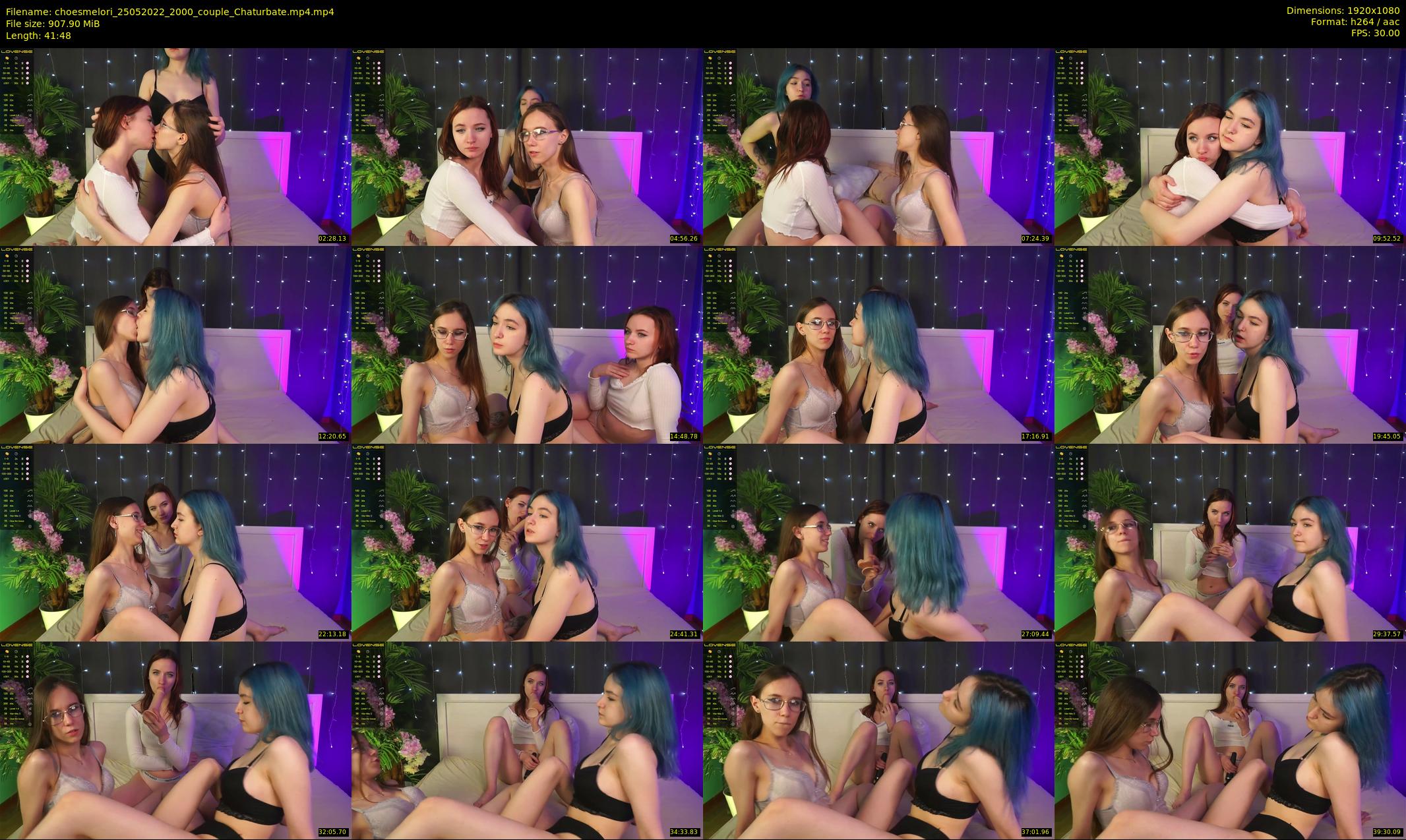 choesmelori — 42 minute Chaturbate couple cam show recording, 1080p, May 25, 2022
