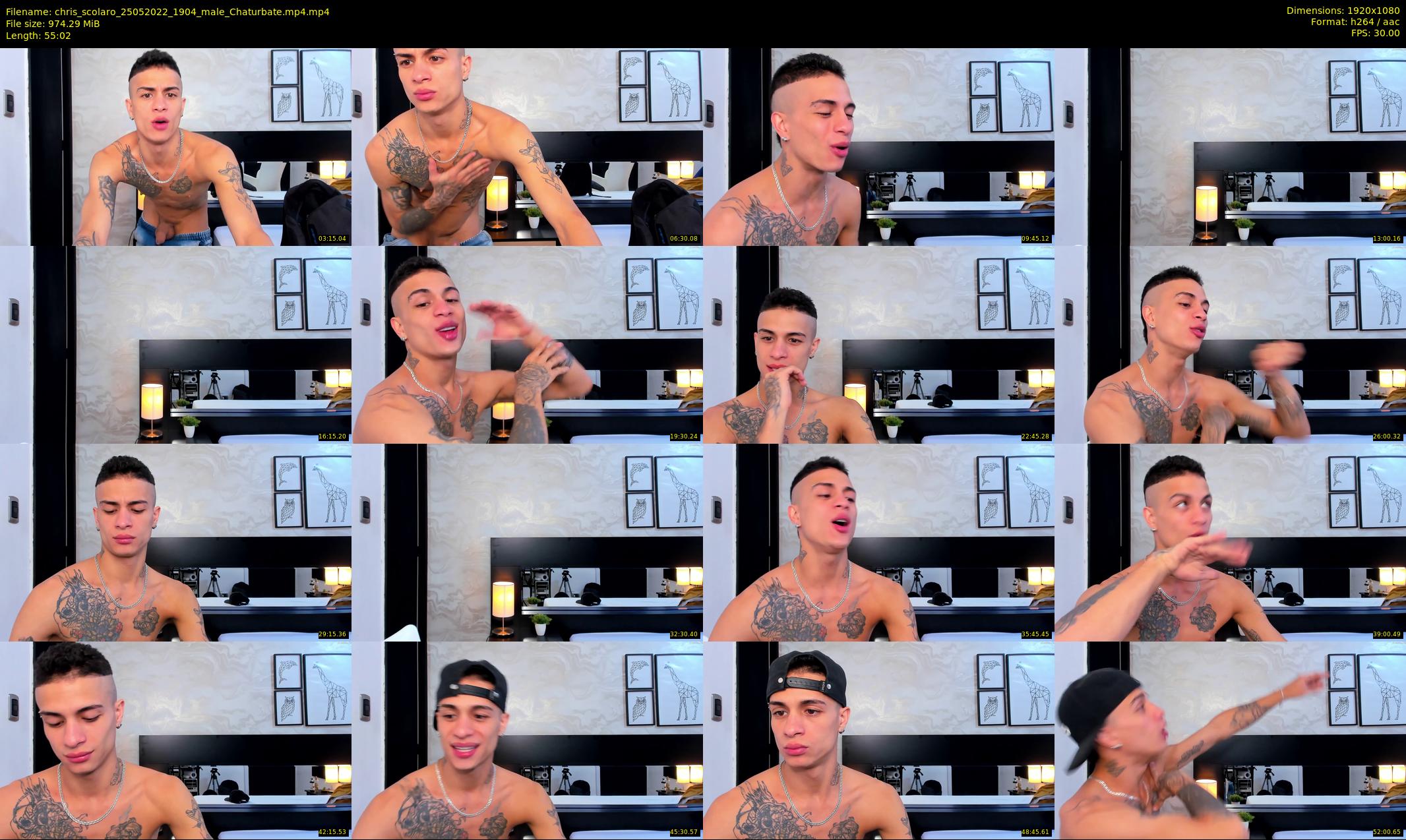 chris_scolaro — 56 minute Chaturbate male cam show recording, 1080p, May 25, 2022
