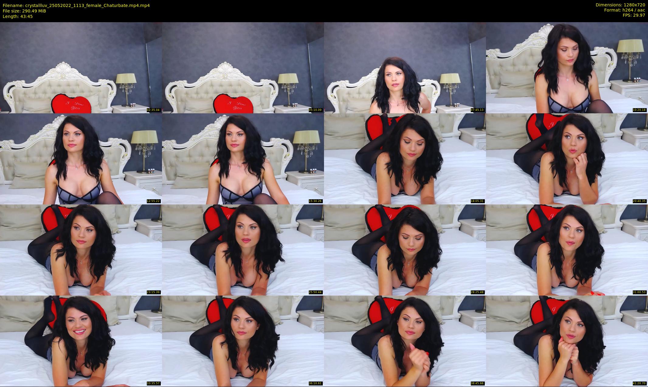 crystallluv — 44 minute Chaturbate female cam show recording, 720p, May 25, 2022
