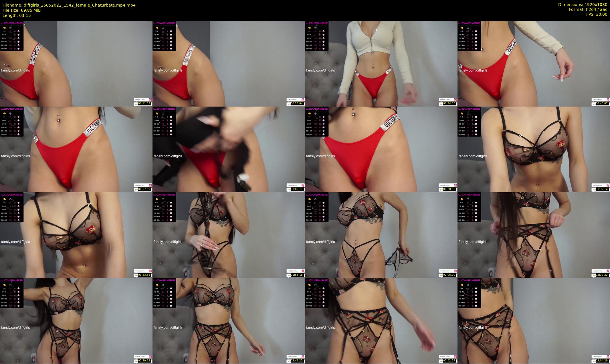 diffgirls — 4 minute Chaturbate female cam show recording, 1080p, May 25, 2022