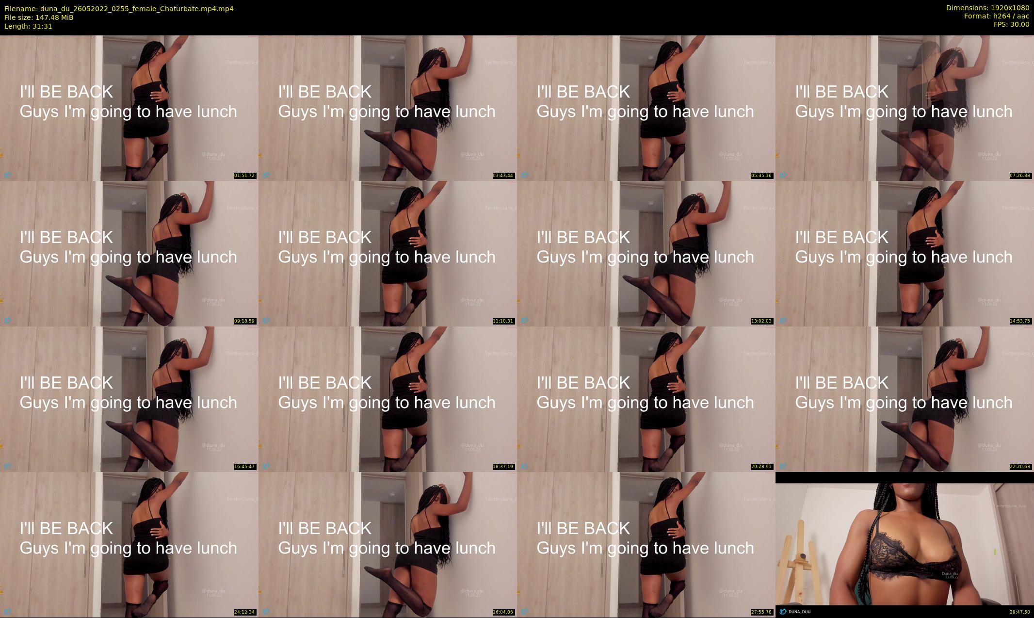 duna_du — 32 minute Chaturbate female cam show recording, 1080p, May 26, 2022