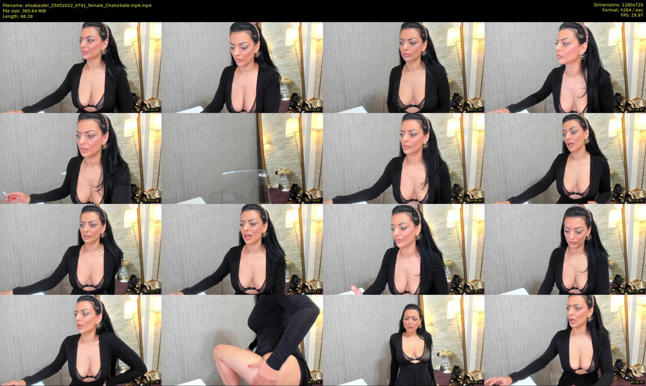 elisabaxter — 49 minute Chaturbate female cam show recording, 720p, May 25, 2022