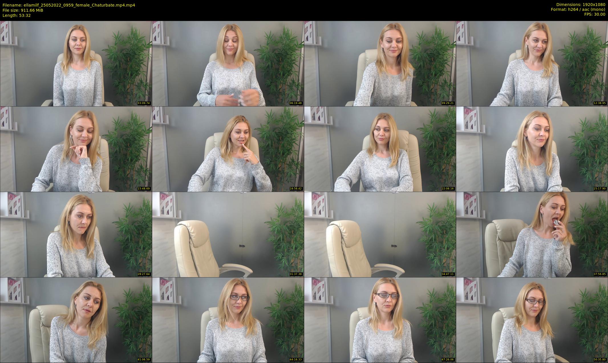 ellamilf — 54 minute Chaturbate female cam show recording, 1080p, May 25, 2022