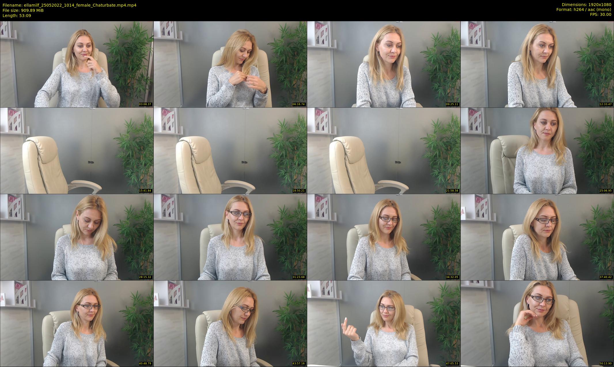 ellamilf — 54 minute Chaturbate female cam show recording, 1080p, May 25, 2022