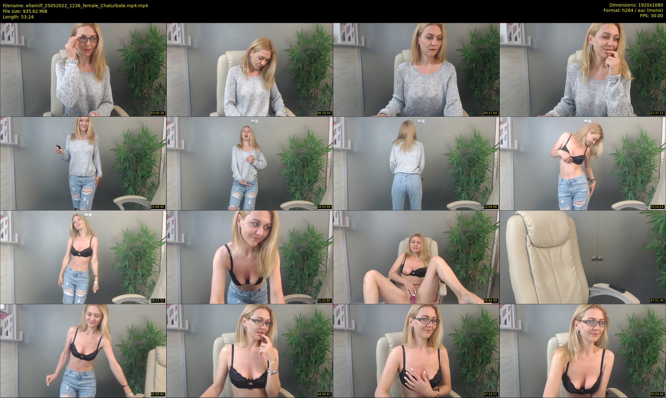 ellamilf — 54 minute Chaturbate female cam show recording, 1080p, May 25, 2022
