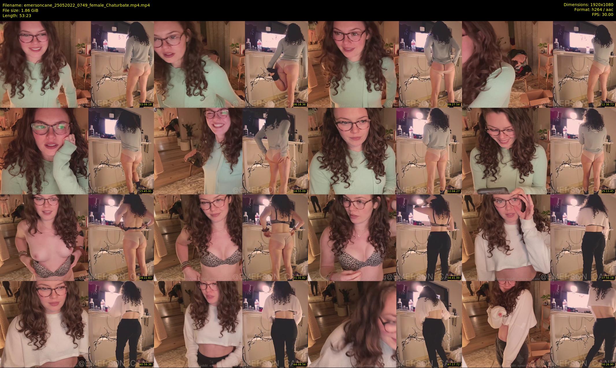 emersoncane — 54 minute Chaturbate female cam show recording, 1080p, May 25, 2022