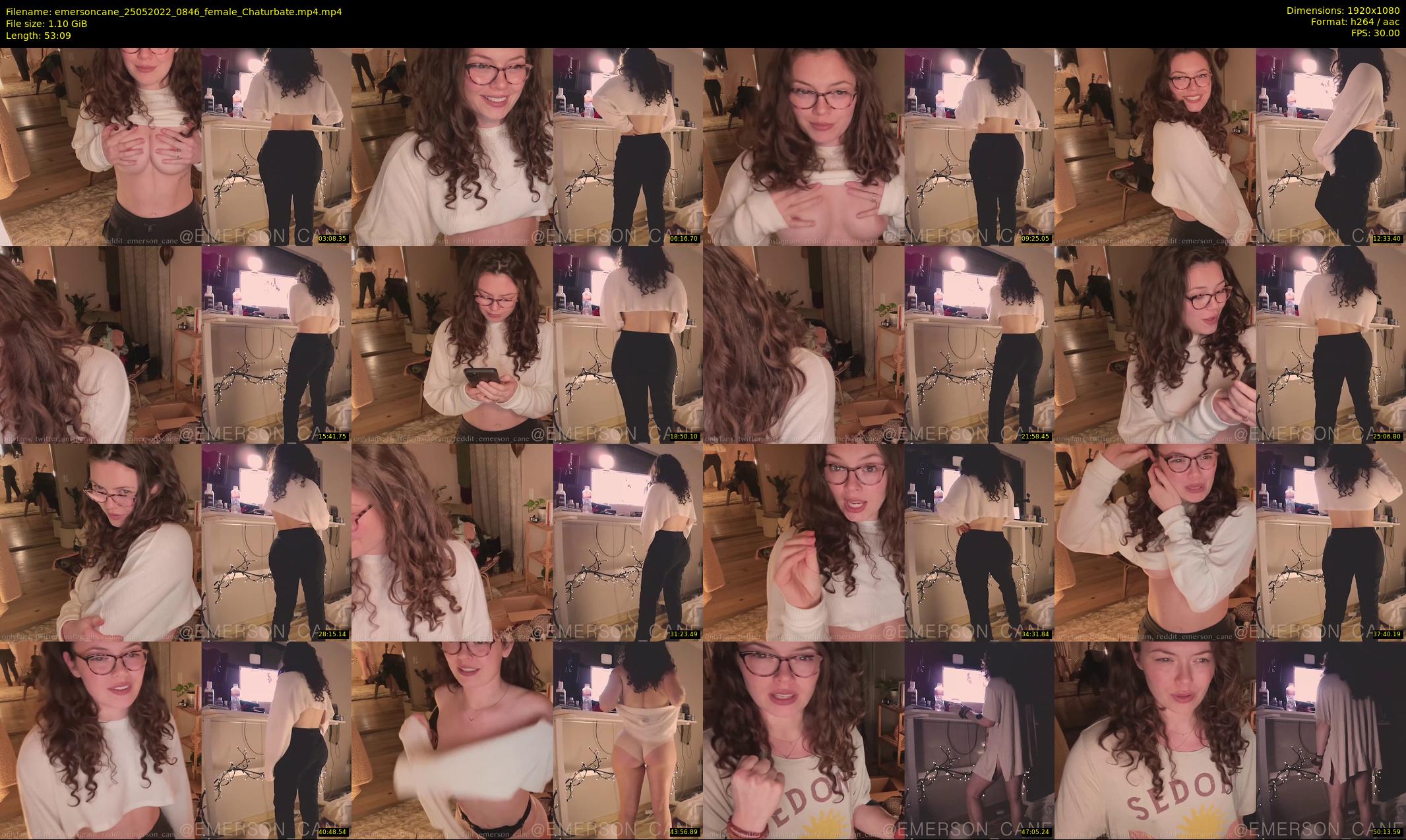 emersoncane — 54 minute Chaturbate female cam show recording, 1080p, May 25, 2022