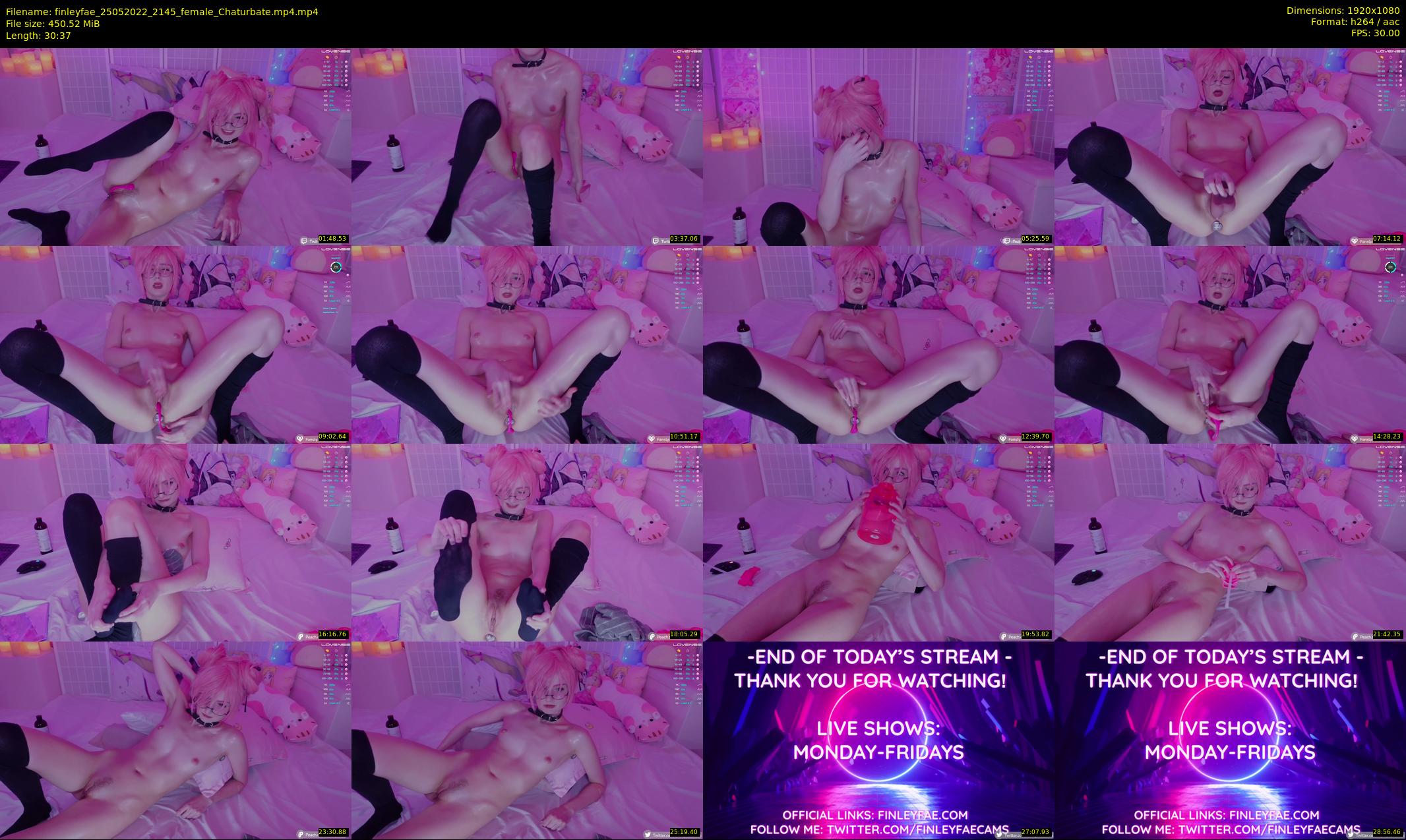 finleyfae — 31 minute Chaturbate female cam show recording, 1080p, May 25, 2022
