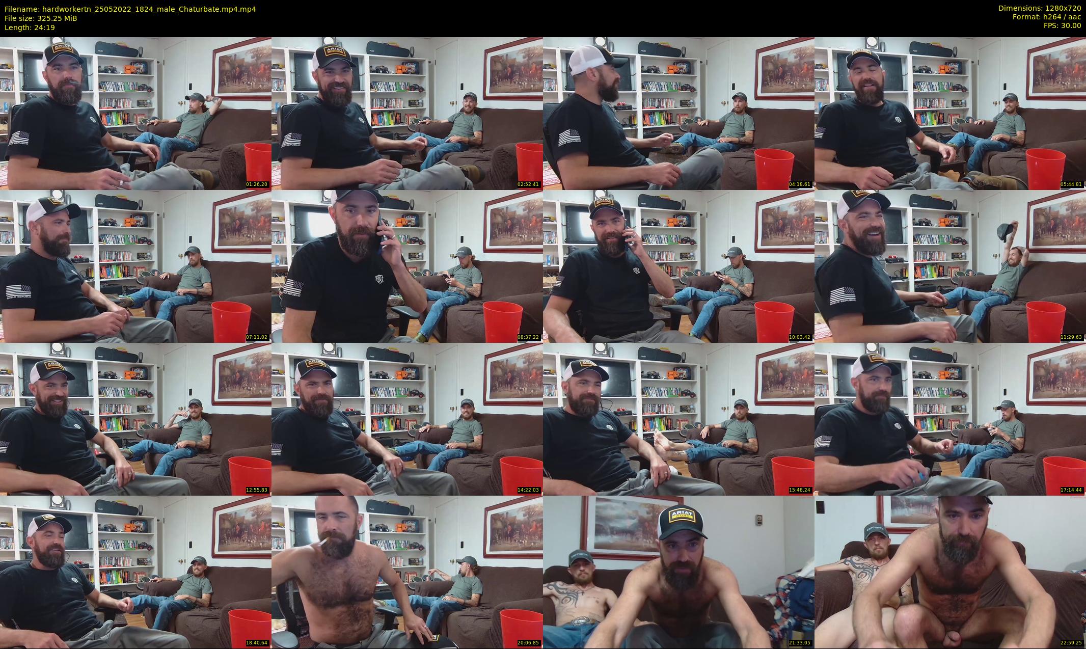 hardworkertn — 25 minute Chaturbate male cam show recording, 720p, May 25, 2022