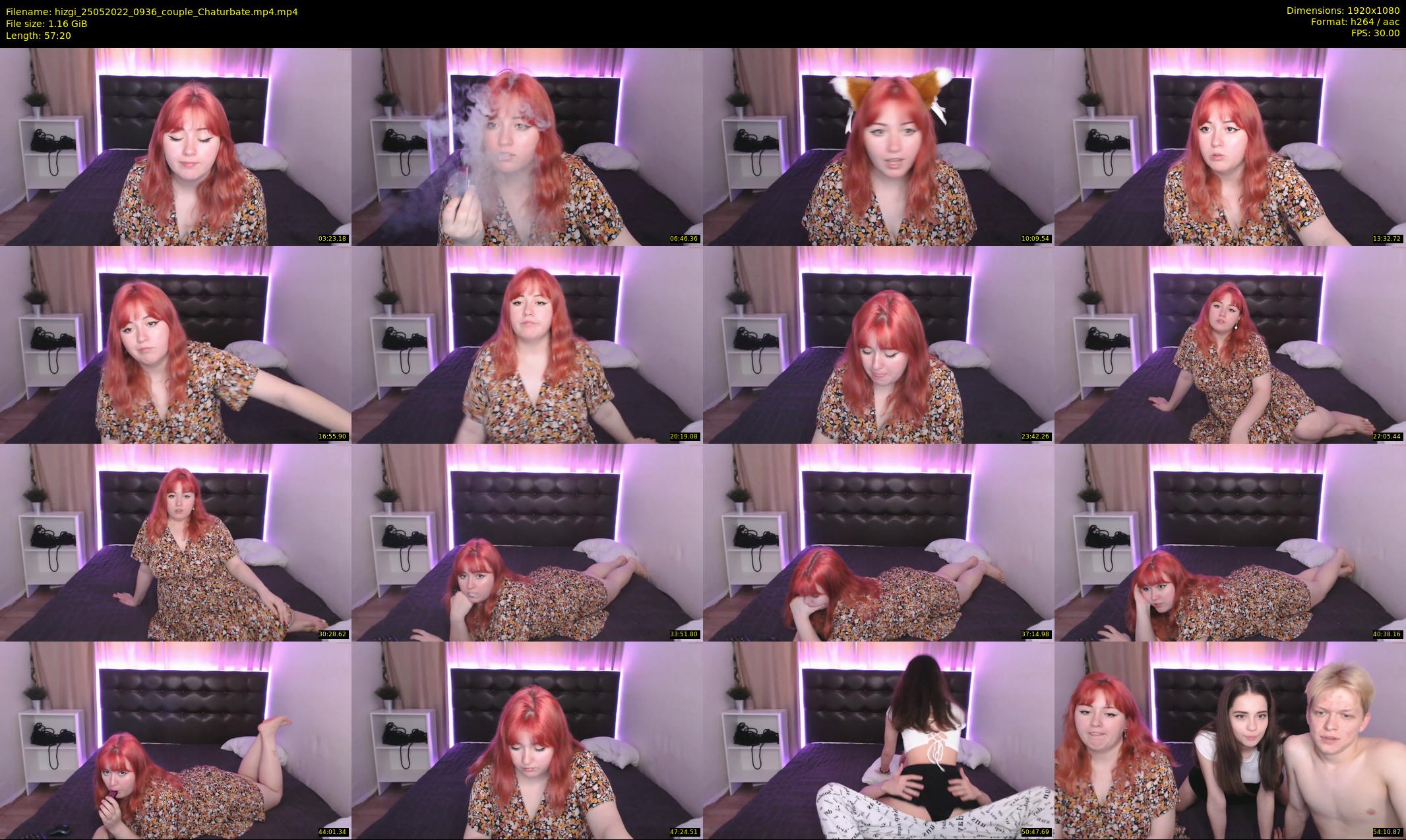 hizgi — 58 minute Chaturbate couple cam show recording, 1080p, May 25, 2022