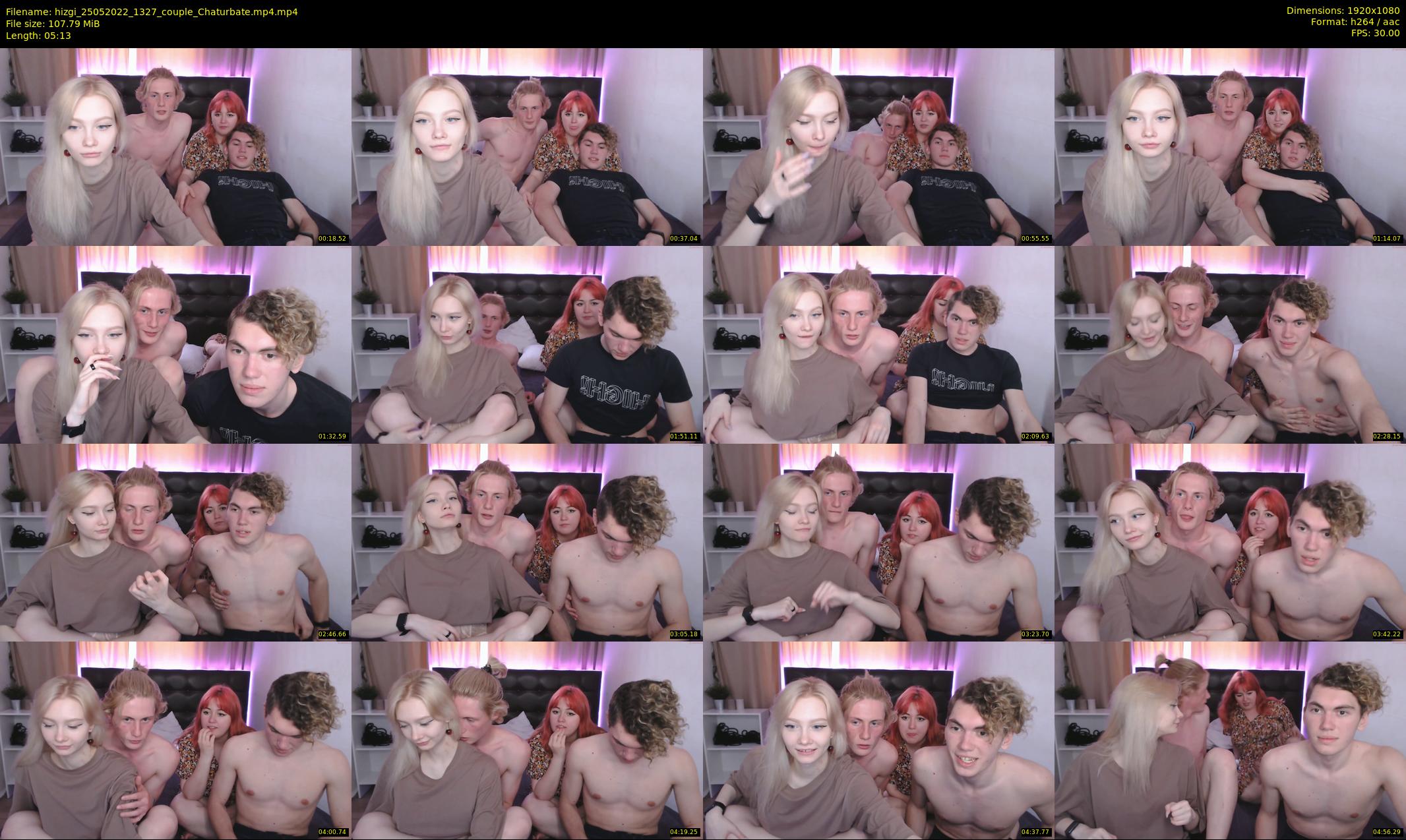 hizgi — 6 minute Chaturbate couple cam show recording, 1080p, May 25, 2022
