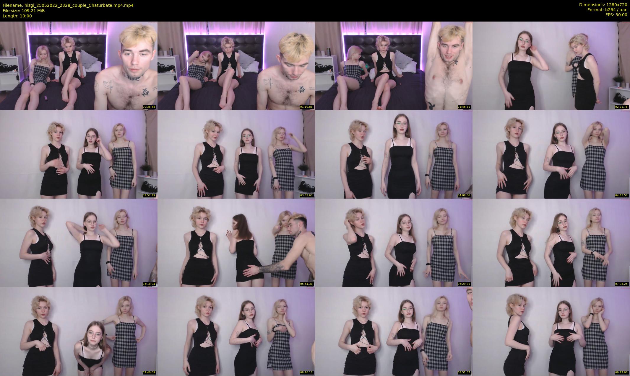hizgi — 10 minute Chaturbate couple cam show recording, 720p, May 25, 2022