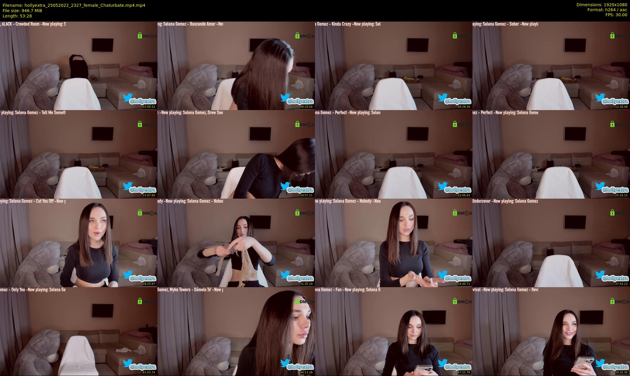 hollyextra — 54 minute Chaturbate female cam show recording, 1080p, May 25, 2022