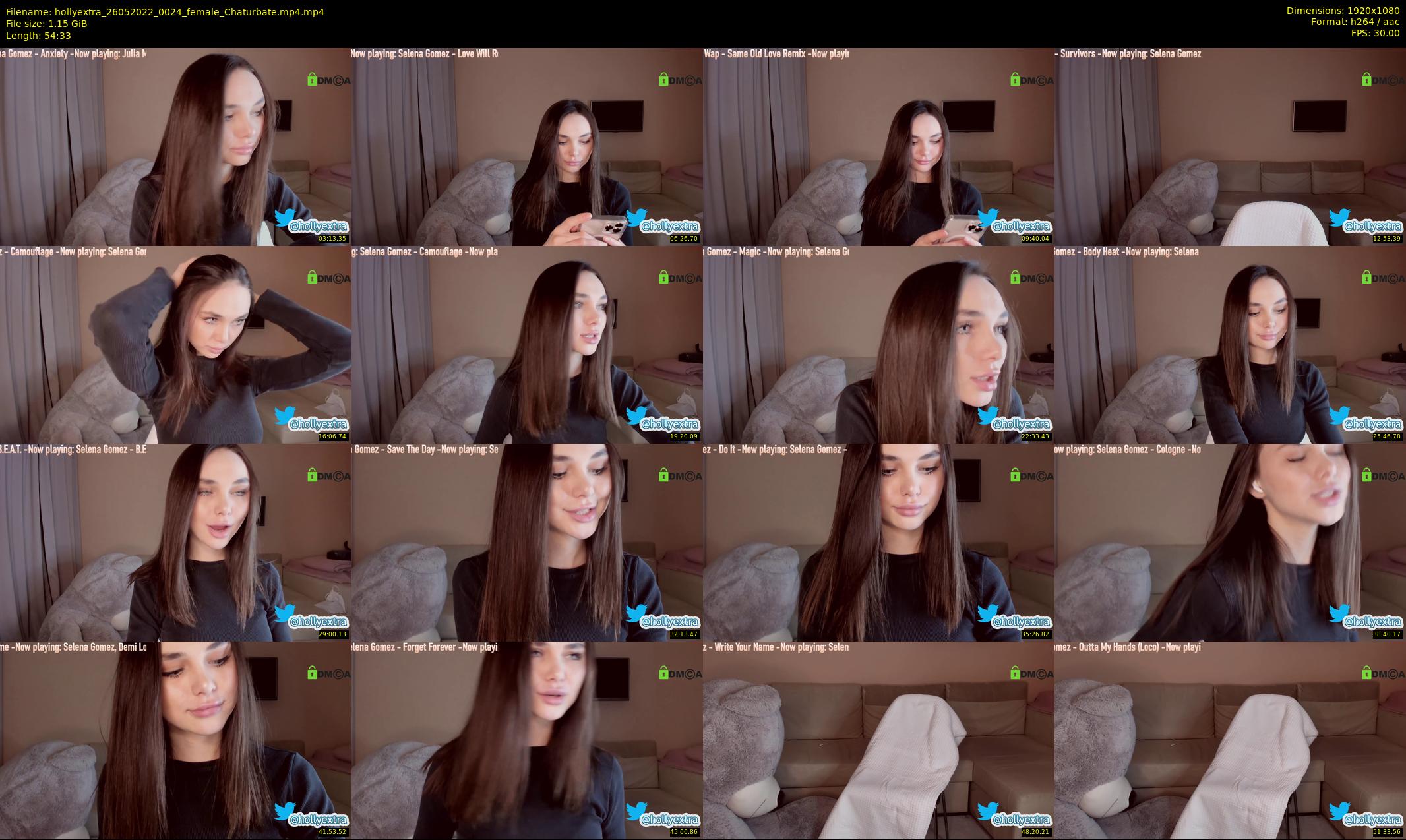 hollyextra — 55 minute Chaturbate female cam show recording, 1080p, May 26, 2022