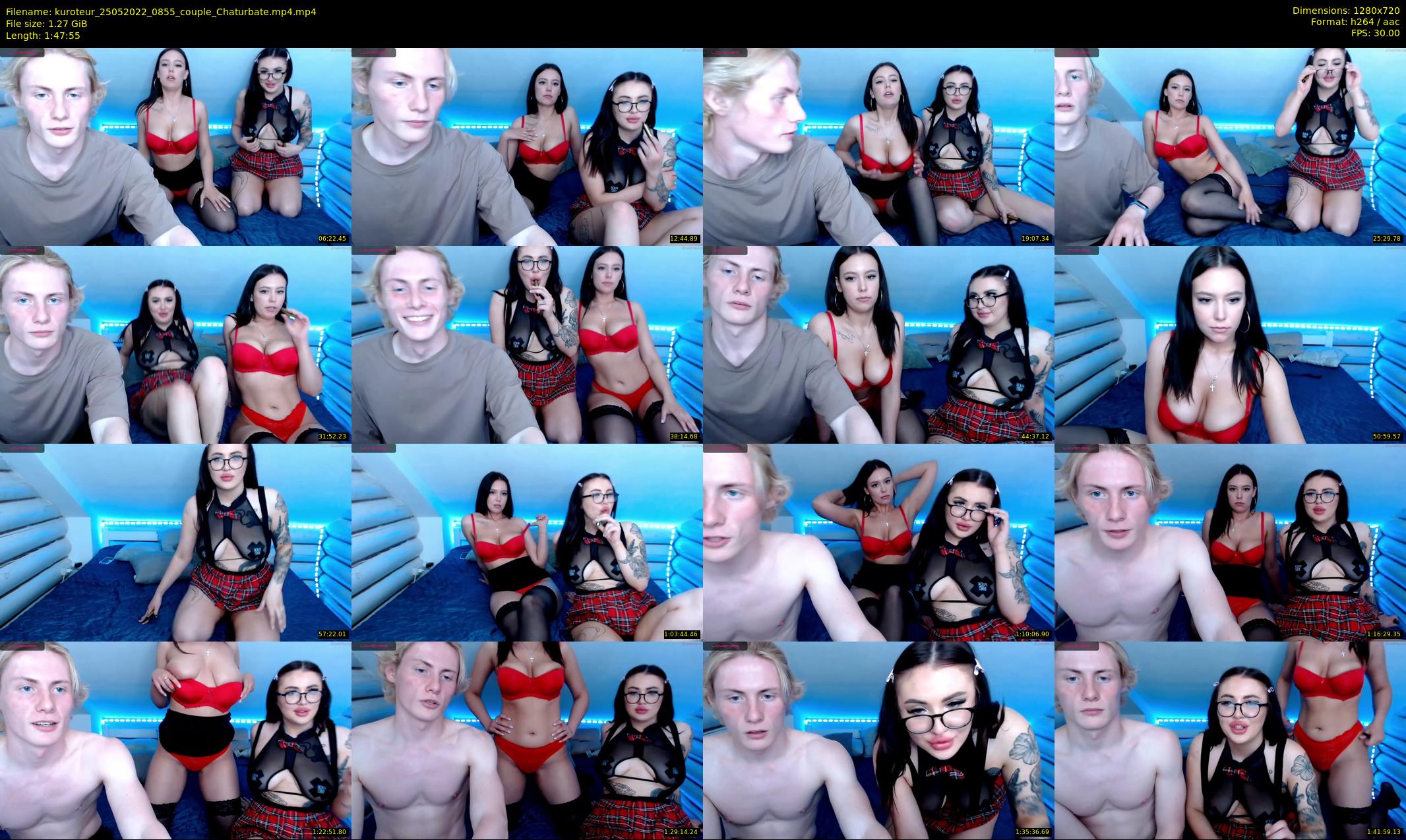 kuroteur — 108 minute Chaturbate couple cam show recording, 720p, May 25, 2022