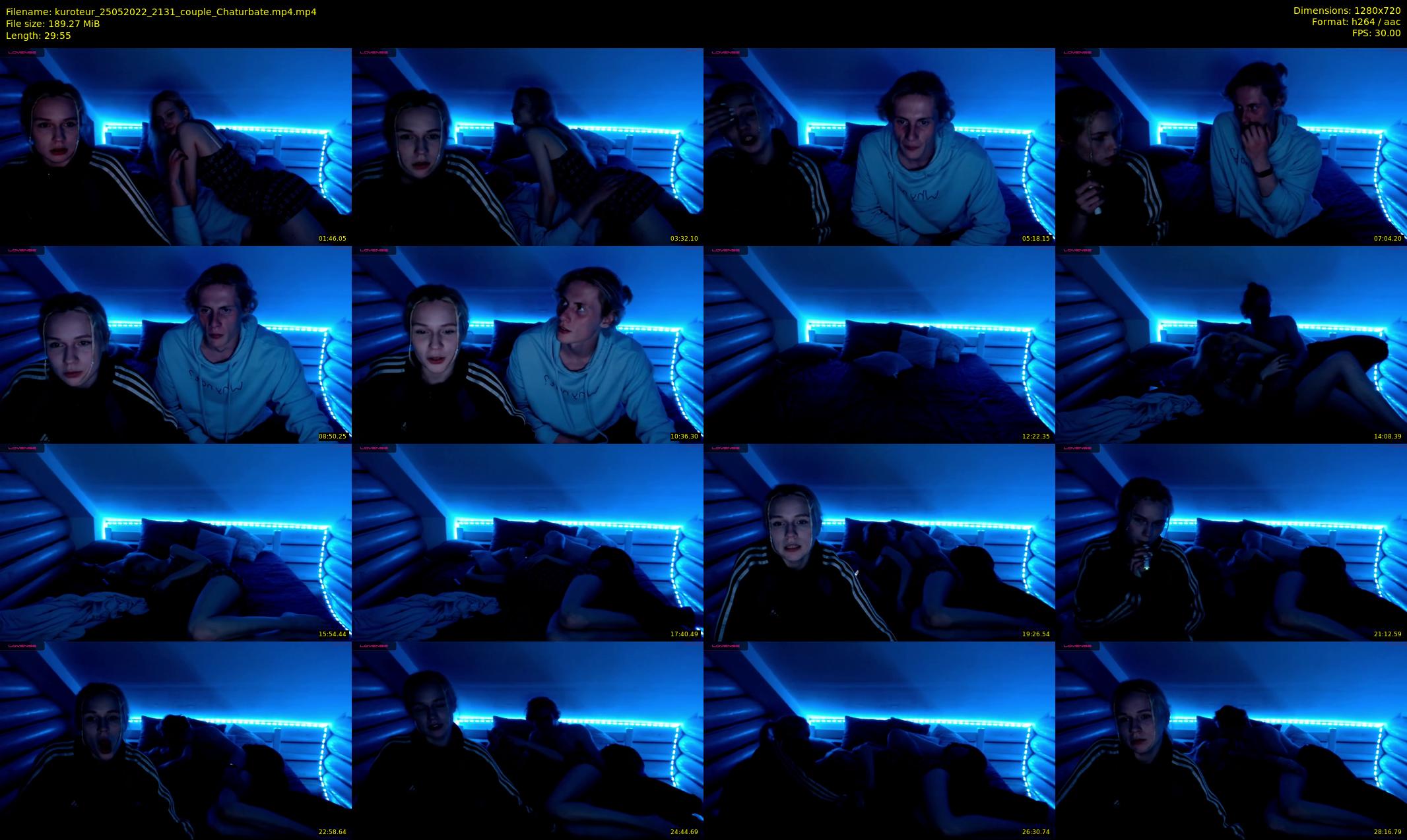 kuroteur — 30 minute Chaturbate couple cam show recording, 720p, May 25, 2022