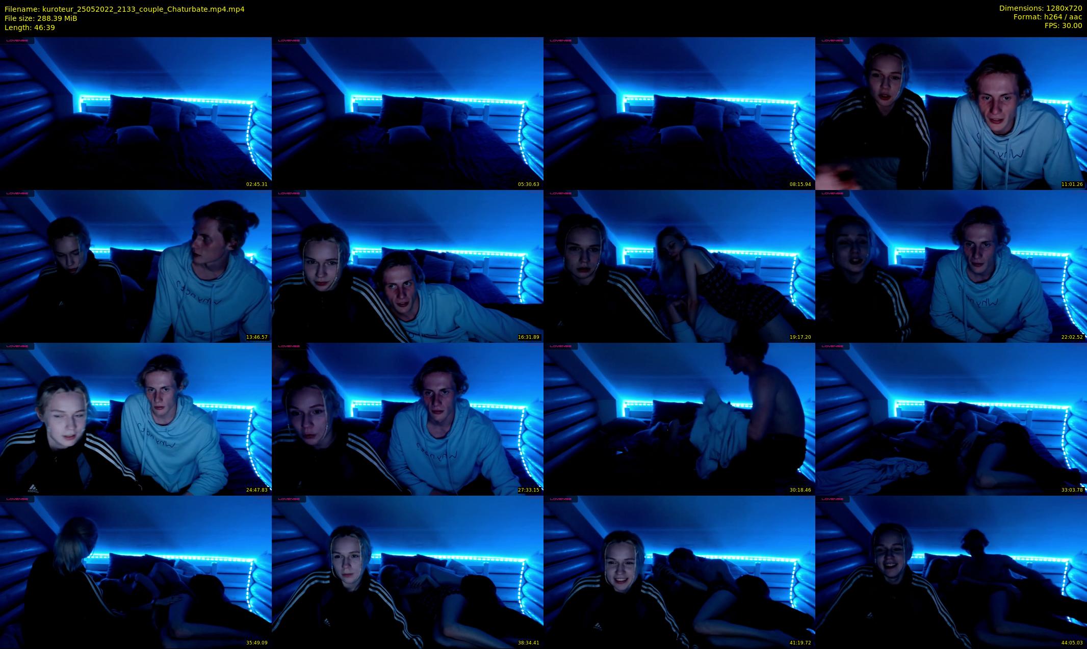 kuroteur — 47 minute Chaturbate couple cam show recording, 720p, May 25, 2022