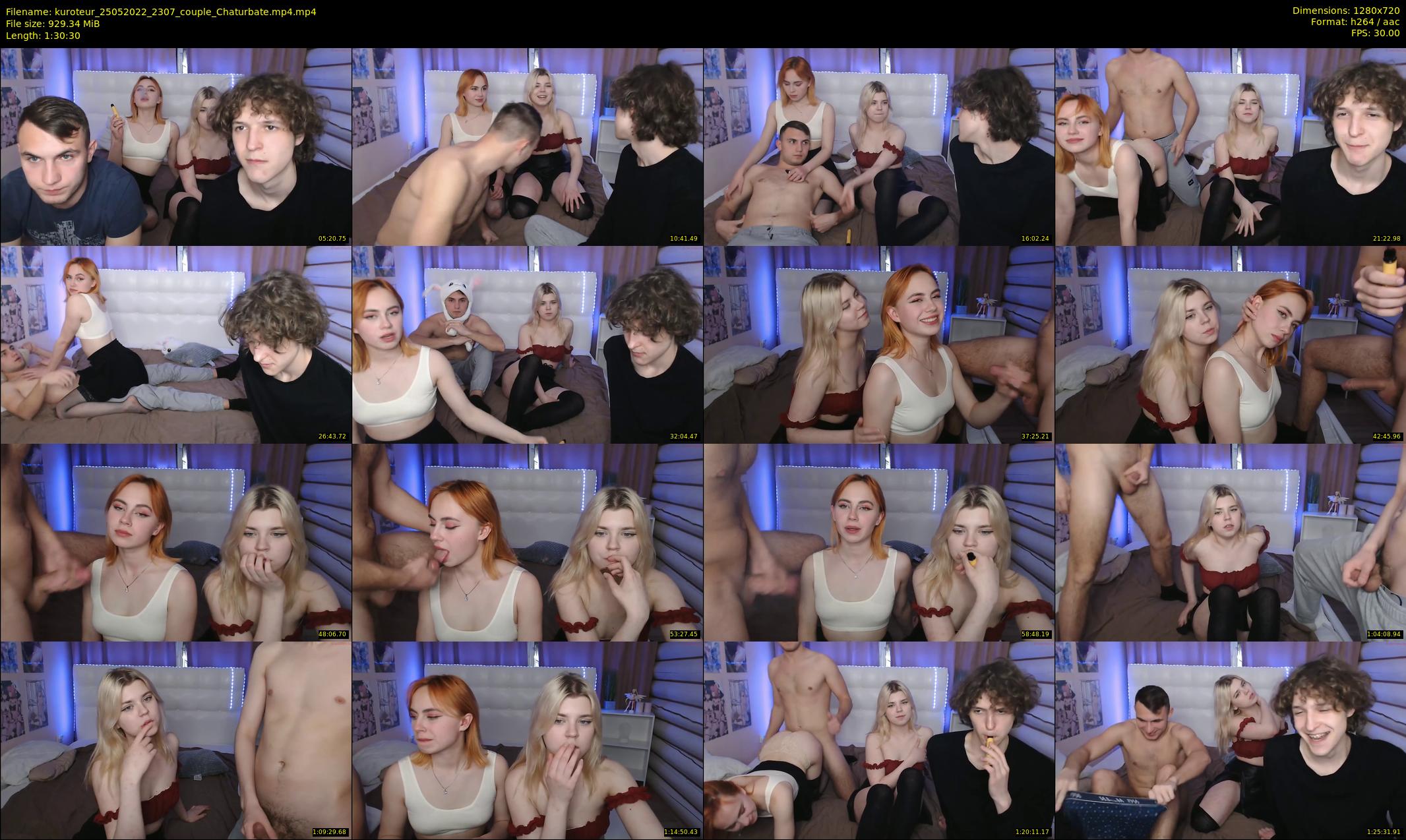 kuroteur — 91 minute Chaturbate couple cam show recording, 720p, May 25, 2022