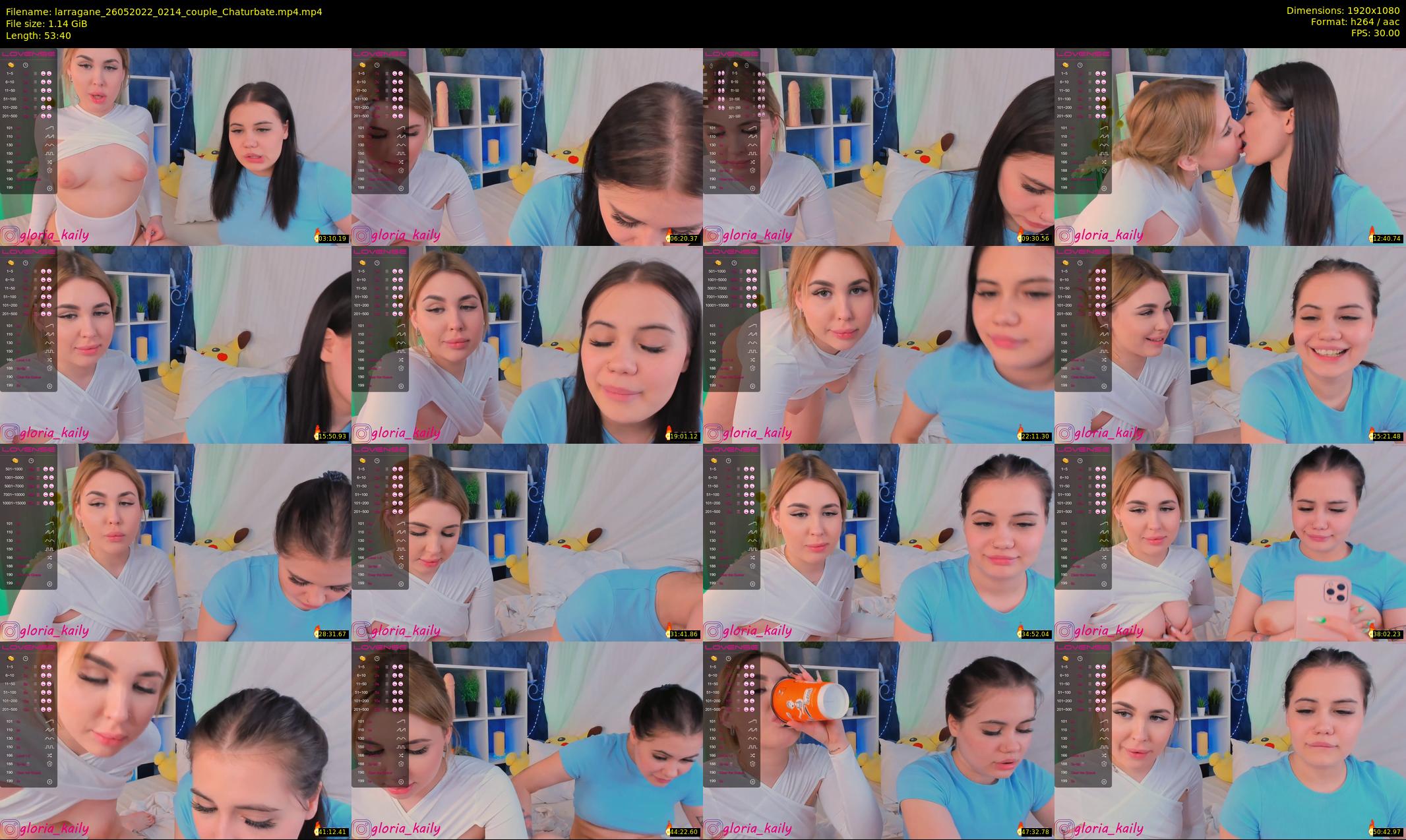 larragane — 54 minute Chaturbate couple cam show recording, 1080p, May 26, 2022