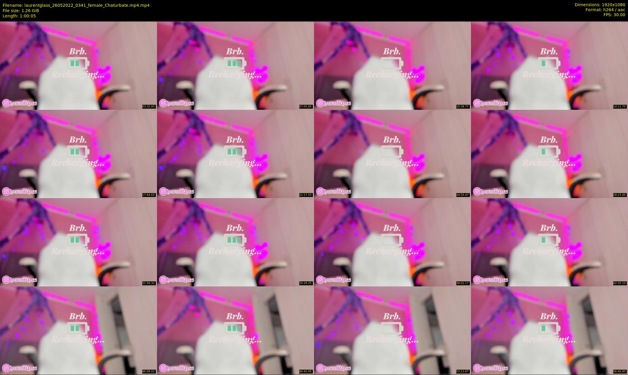 laurentglass — 61 minute Chaturbate female cam show recording, 1080p, May 26, 2022