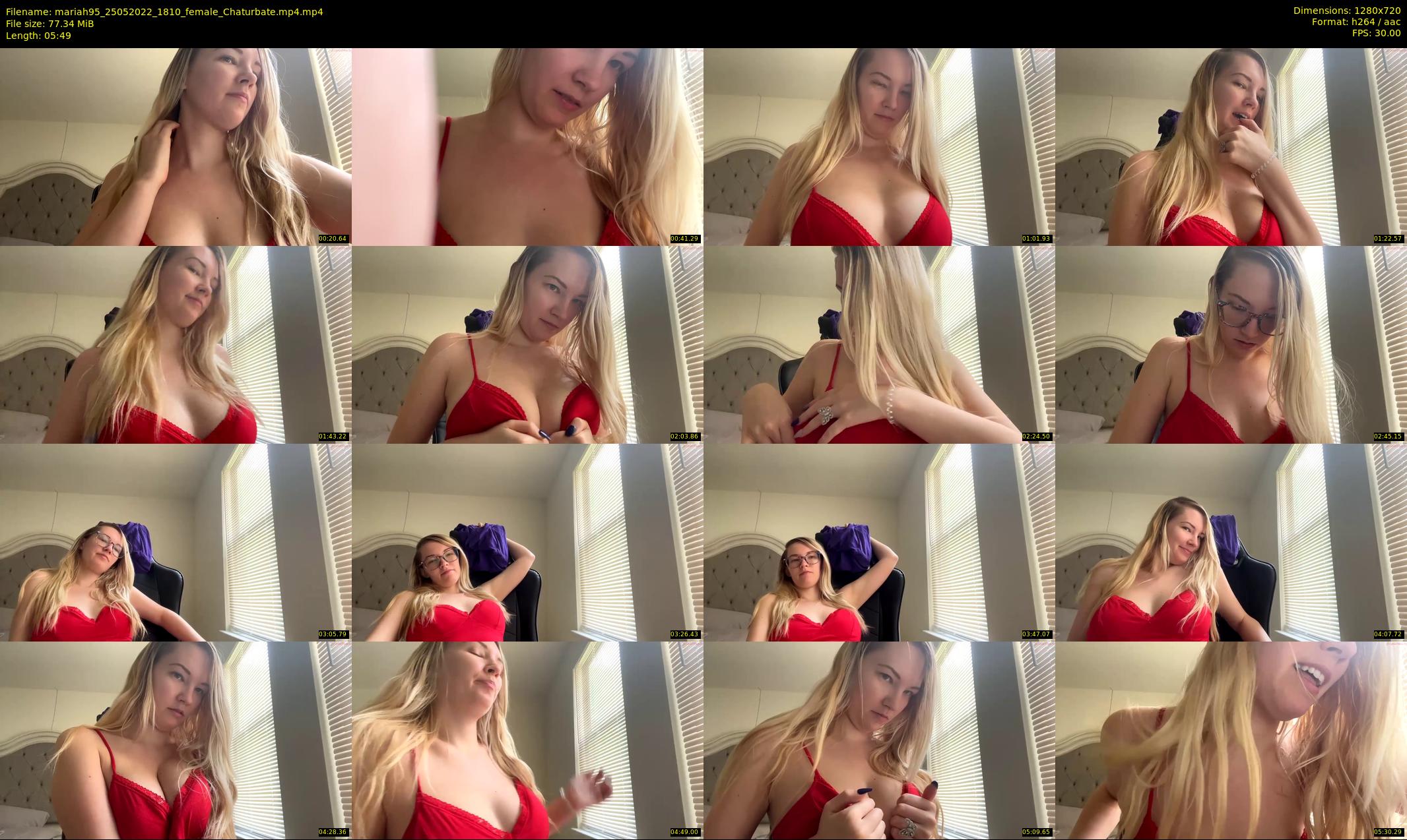 mariah95 — 6 minute Chaturbate female cam show recording, 720p, May 25, 2022