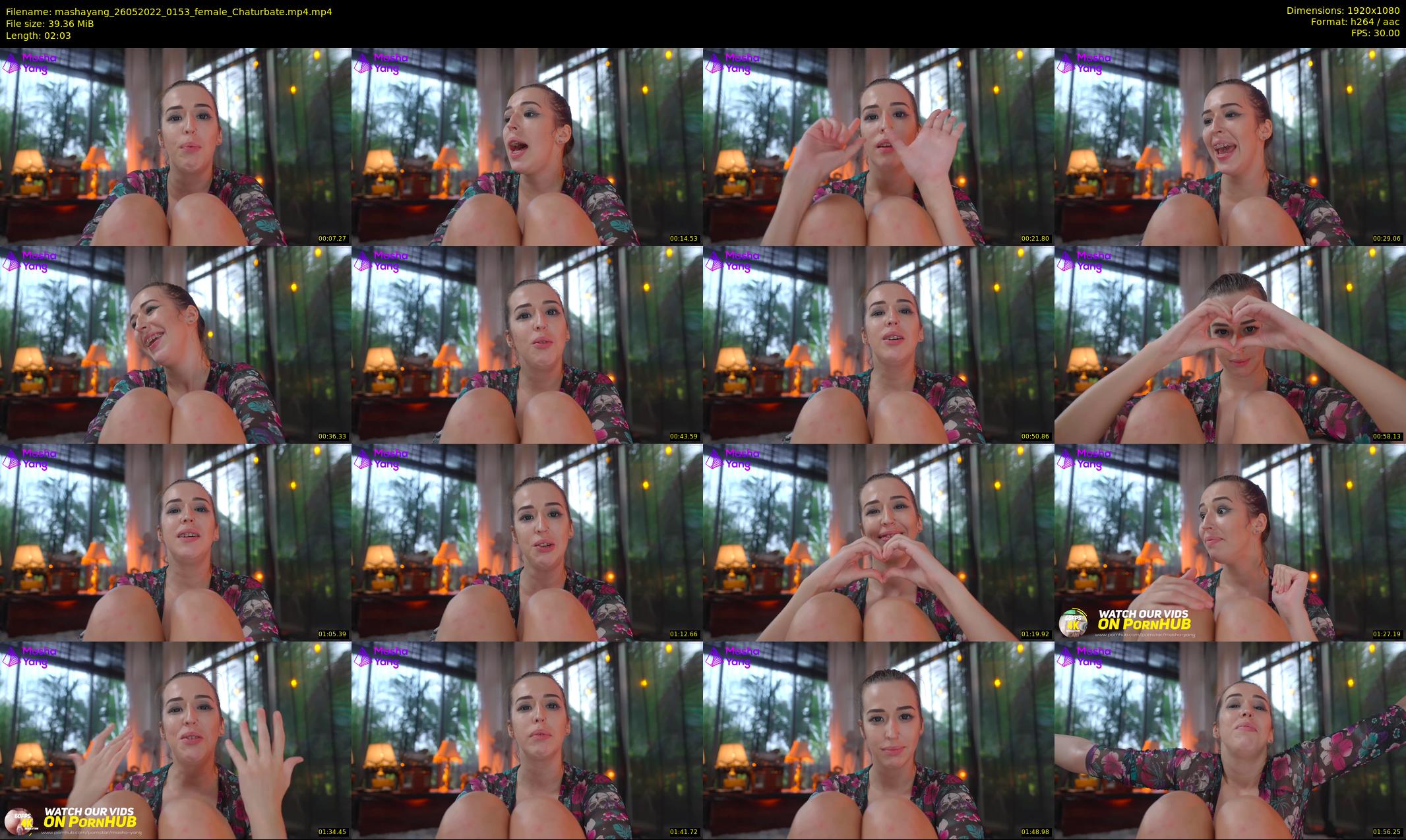 mashayang — 3 minute Chaturbate female cam show recording, 1080p, May 26, 2022