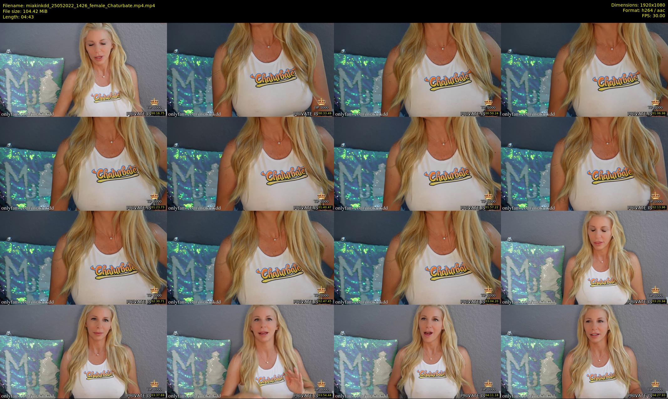 miakinkdd — 5 minute Chaturbate female cam show recording, 1080p, May 25, 2022
