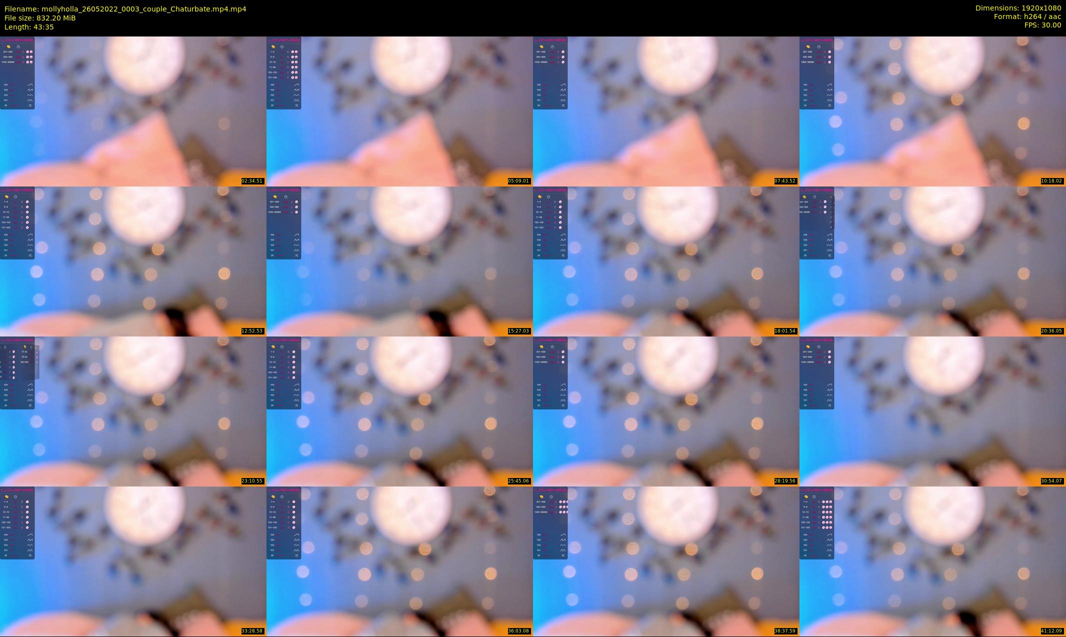 mollyholla — 44 minute Chaturbate couple cam show recording, 1080p, May 26, 2022
