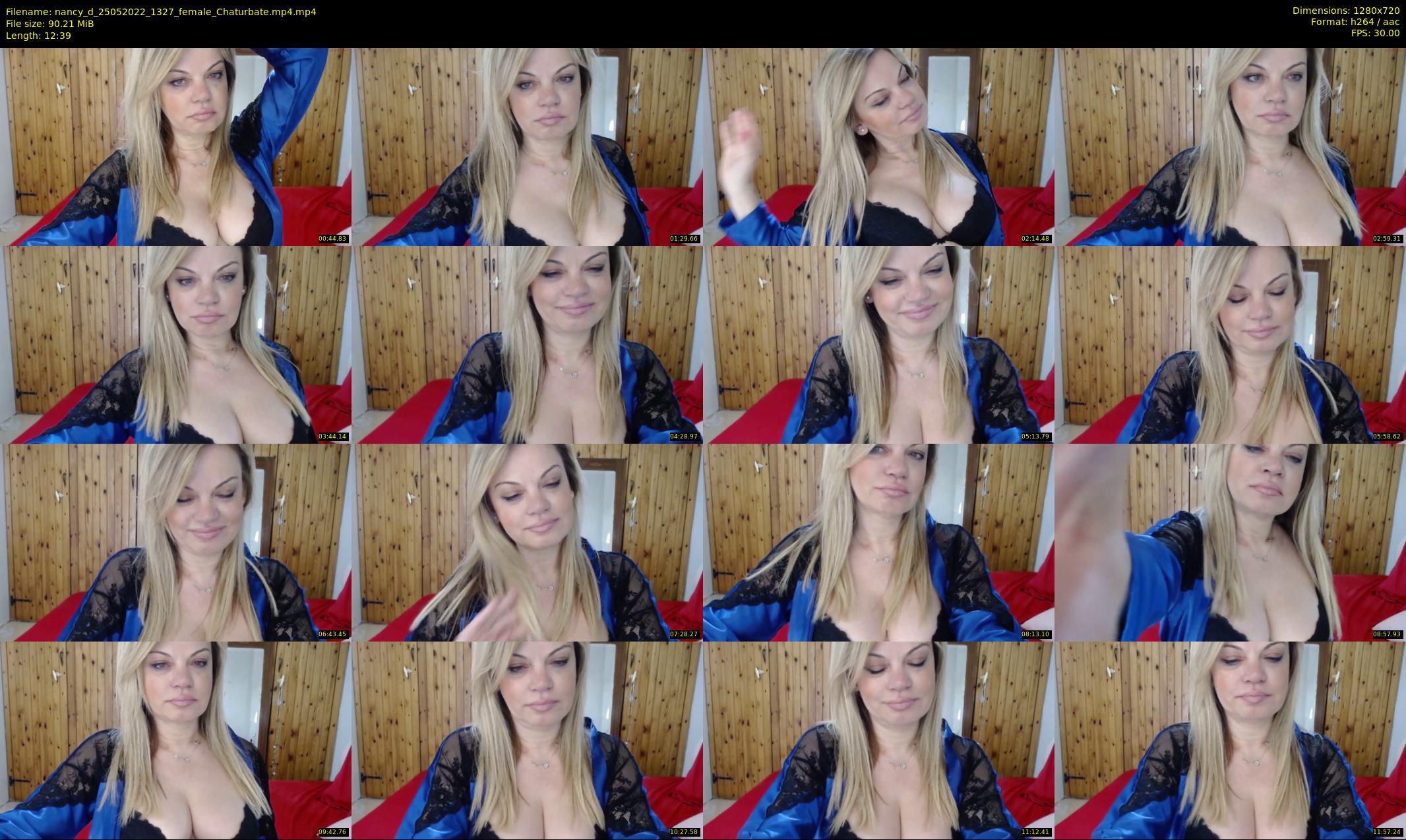 nancy_d — 13 minute Chaturbate female cam show recording, 720p, May 25, 2022