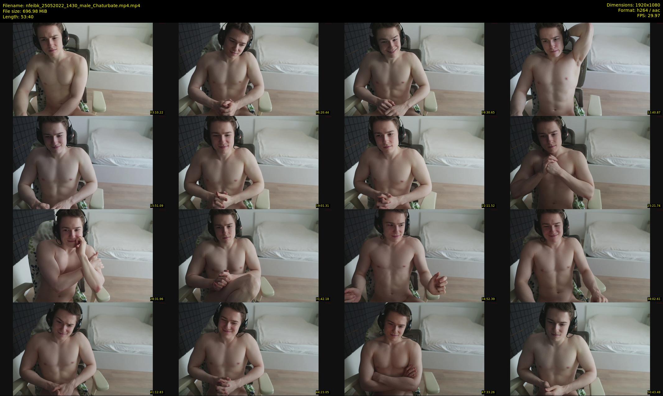 nfeibk — 54 minute Chaturbate male cam show recording, 1080p, May 25, 2022