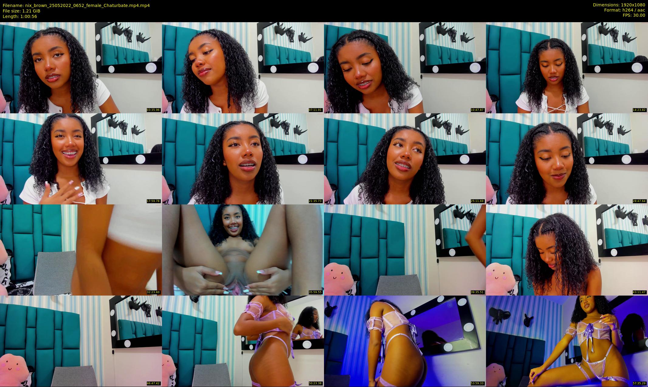 nix_brown — 61 minute Chaturbate female cam show recording, 1080p, May 25, 2022