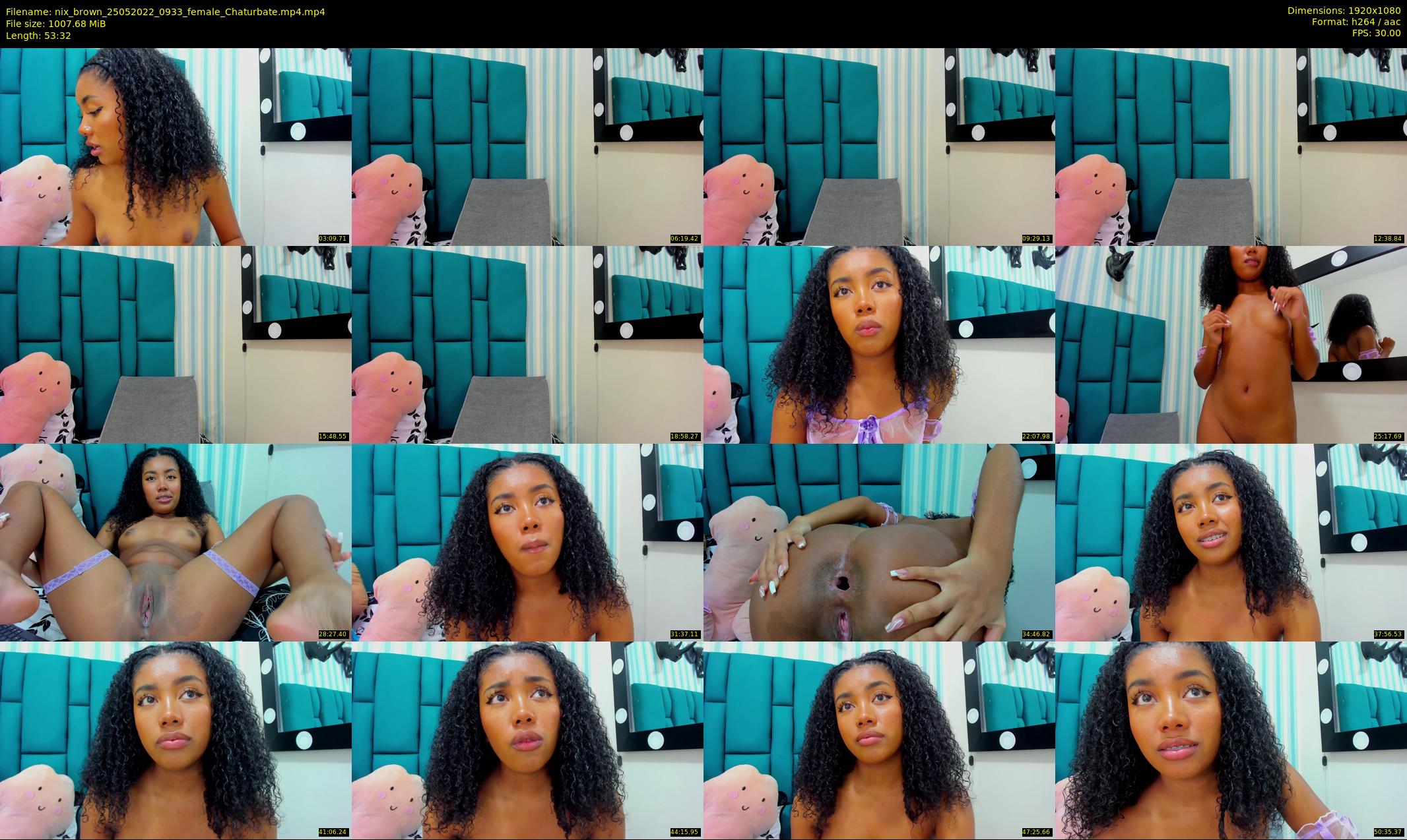 nix_brown — 54 minute Chaturbate female cam show recording, 1080p, May 25, 2022