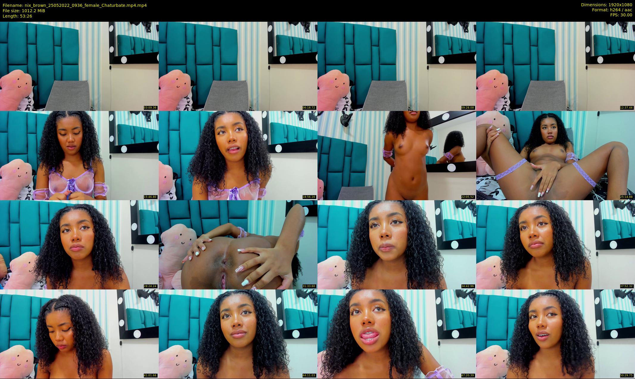 nix_brown — 54 minute Chaturbate female cam show recording, 1080p, May 25, 2022