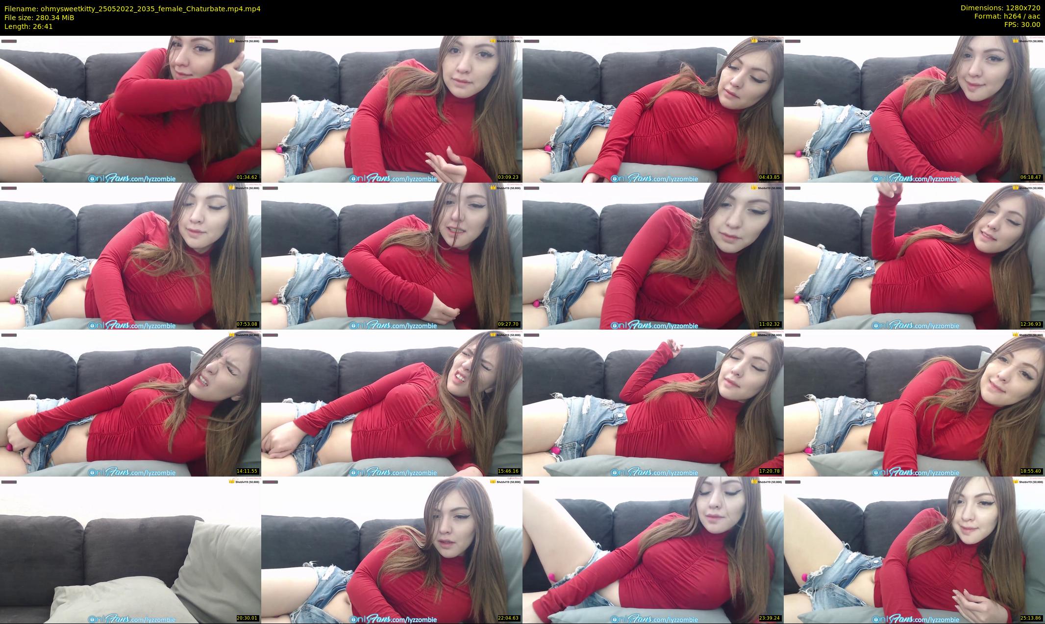 ohmysweetkitty — 27 minute Chaturbate female cam show recording, 720p, May 25, 2022