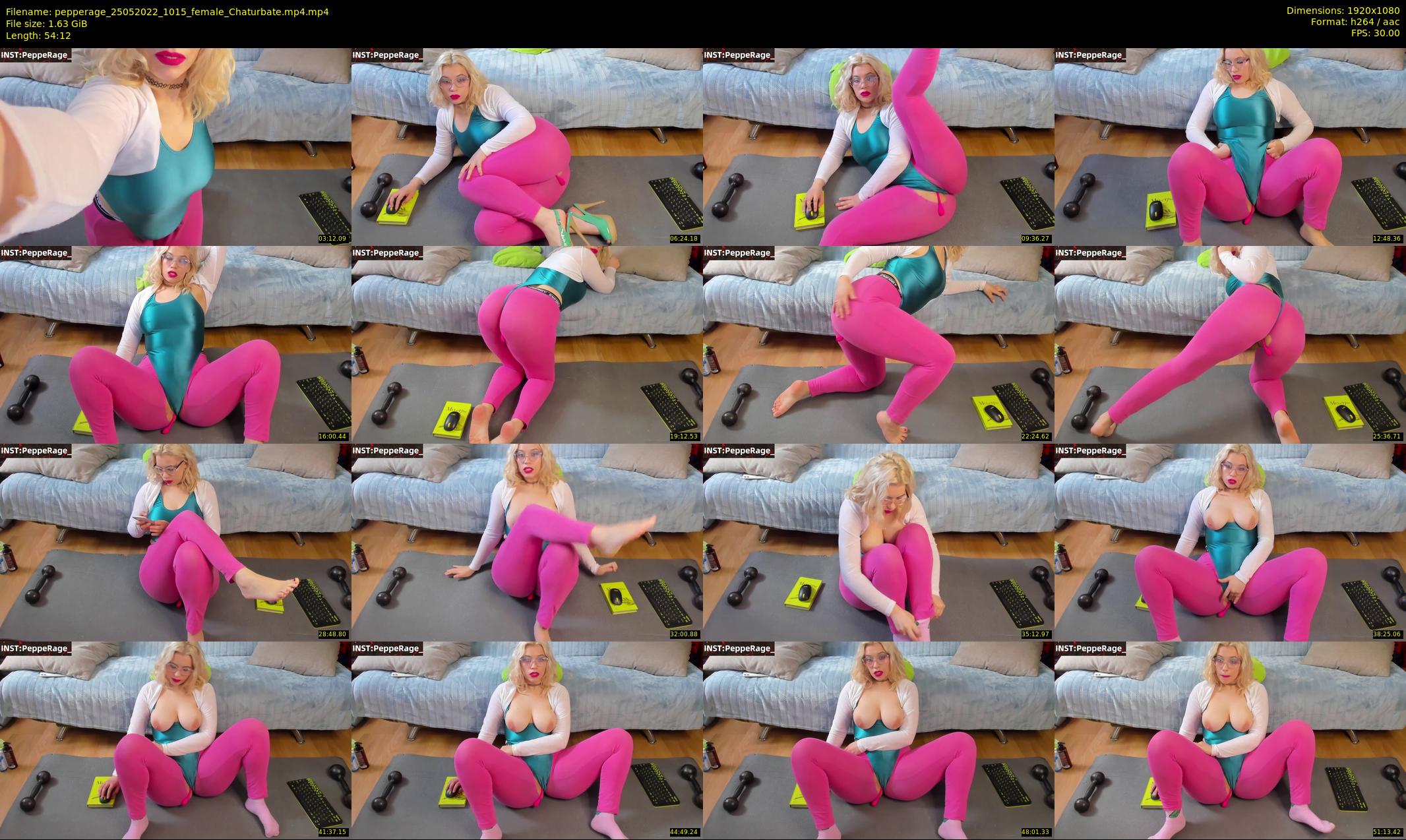 pepperage — 55 minute Chaturbate female cam show recording, 1080p, May 25, 2022