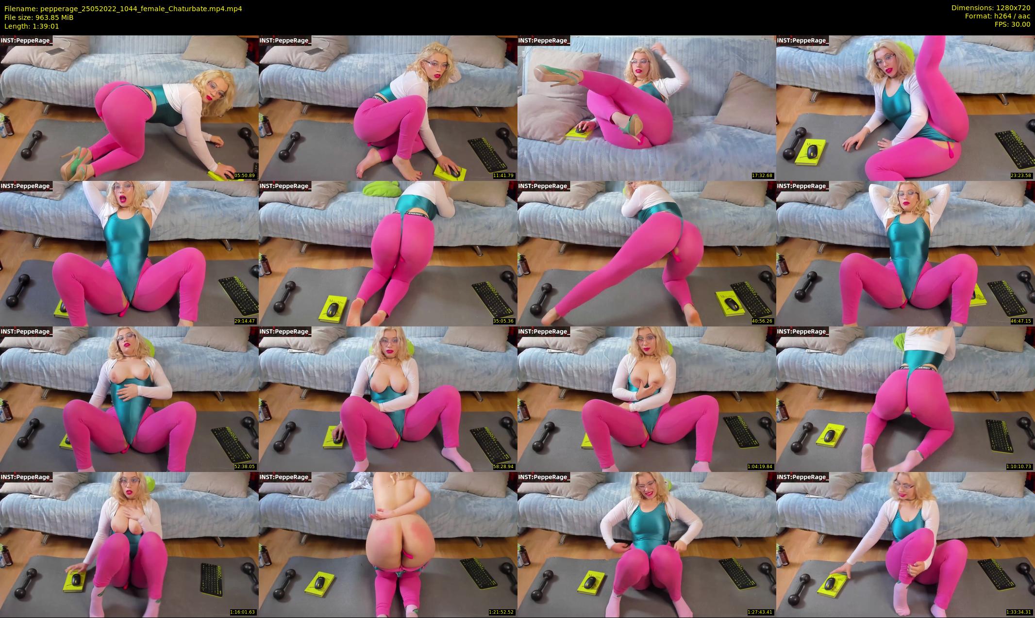 pepperage — 100 minute Chaturbate female cam show recording, 720p, May 25, 2022