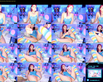 rainbowslut — 26 minute Chaturbate female cam show recording, 720p, May 25, 2022