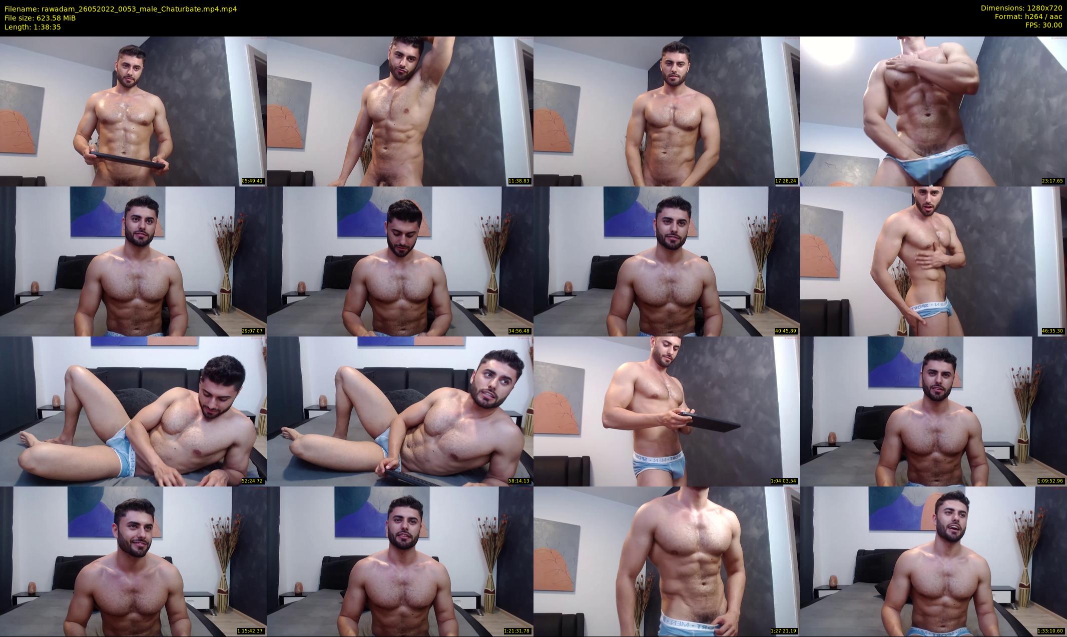 rawadam — 99 minute Chaturbate male cam show recording, 720p, May 26, 2022